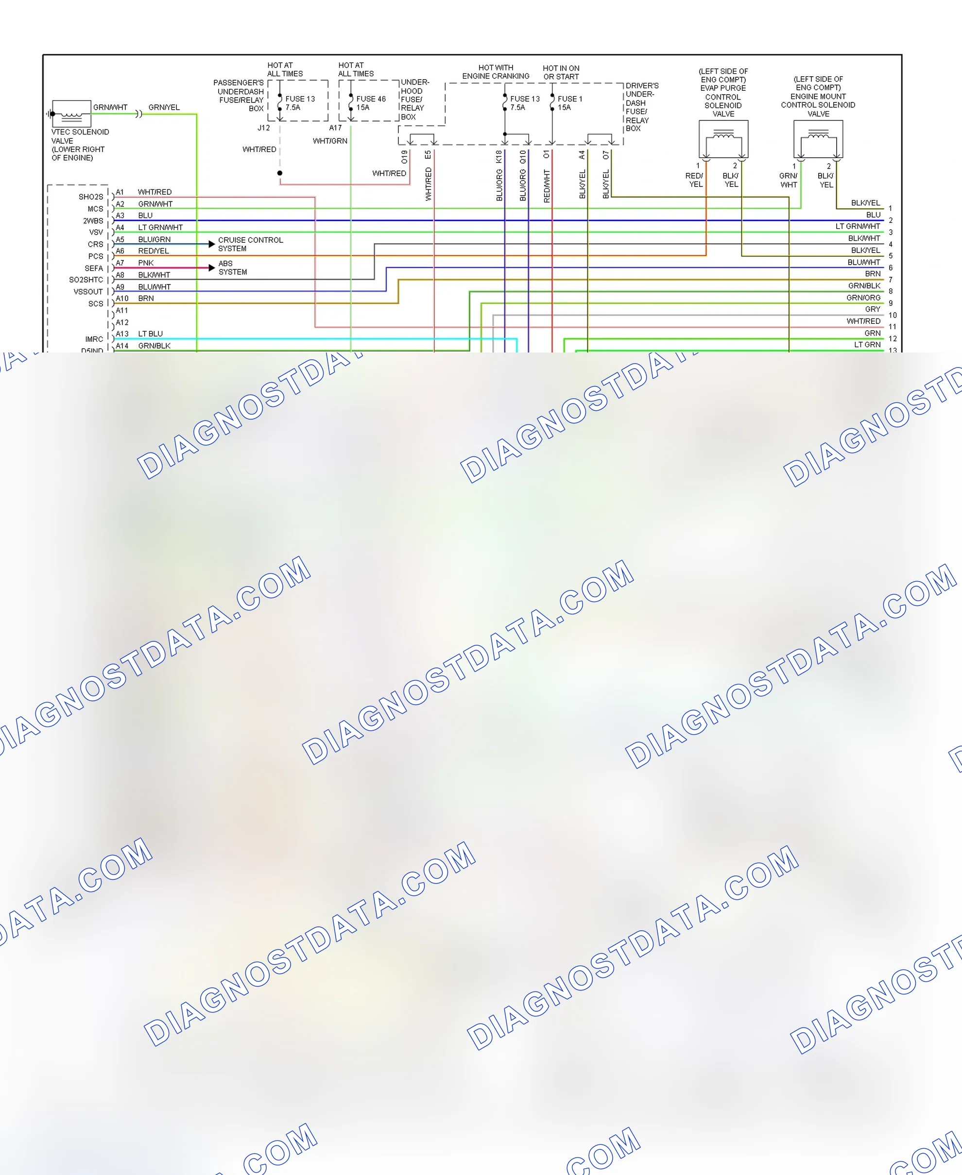 Scheme 16: Wiring Diagram (3.2TL 3.2L - 1 Of 4)