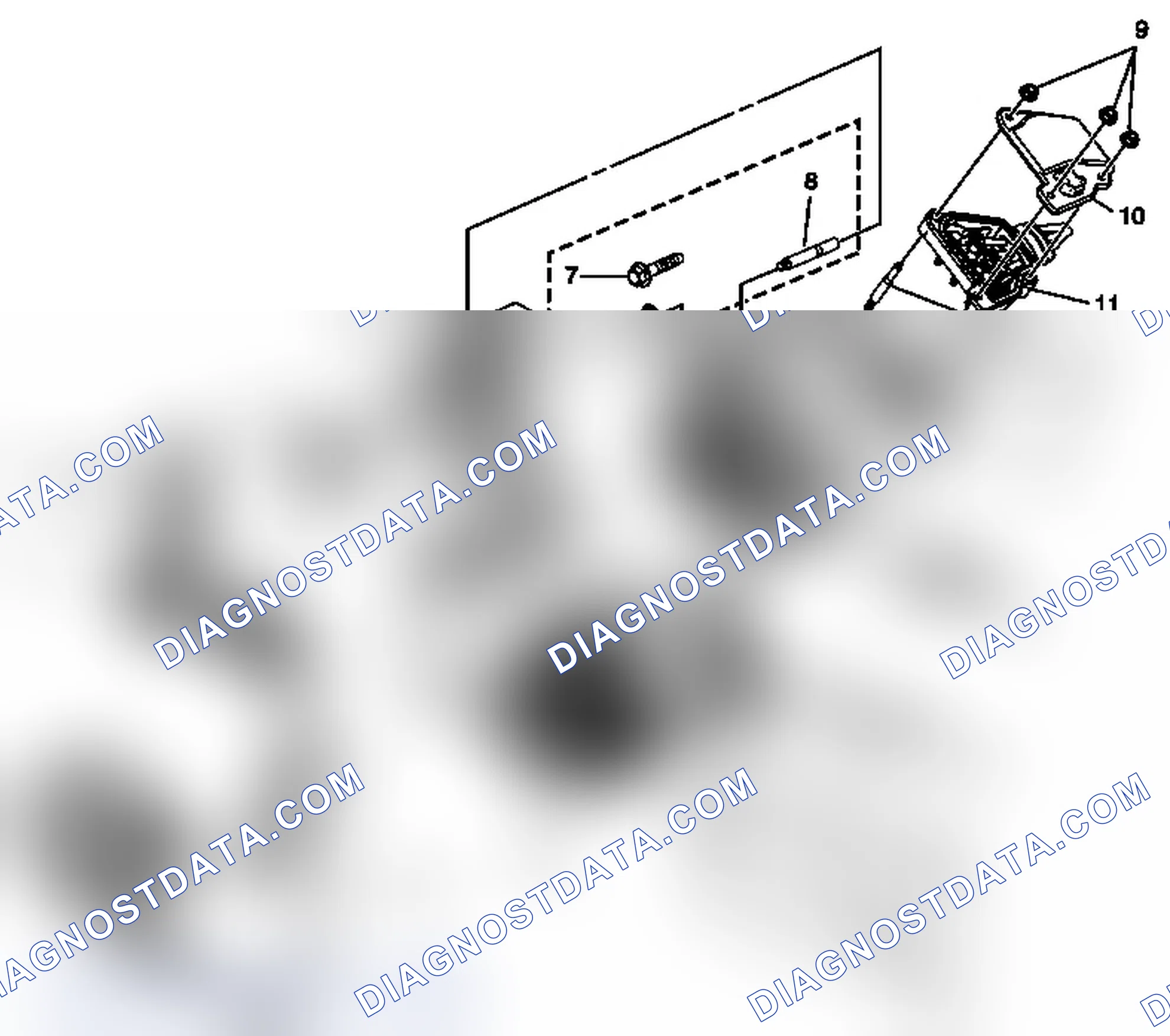 Scheme 214: Starter Generator, Drive Motor Tensioner, Drive Motor Battery Cable, and Components