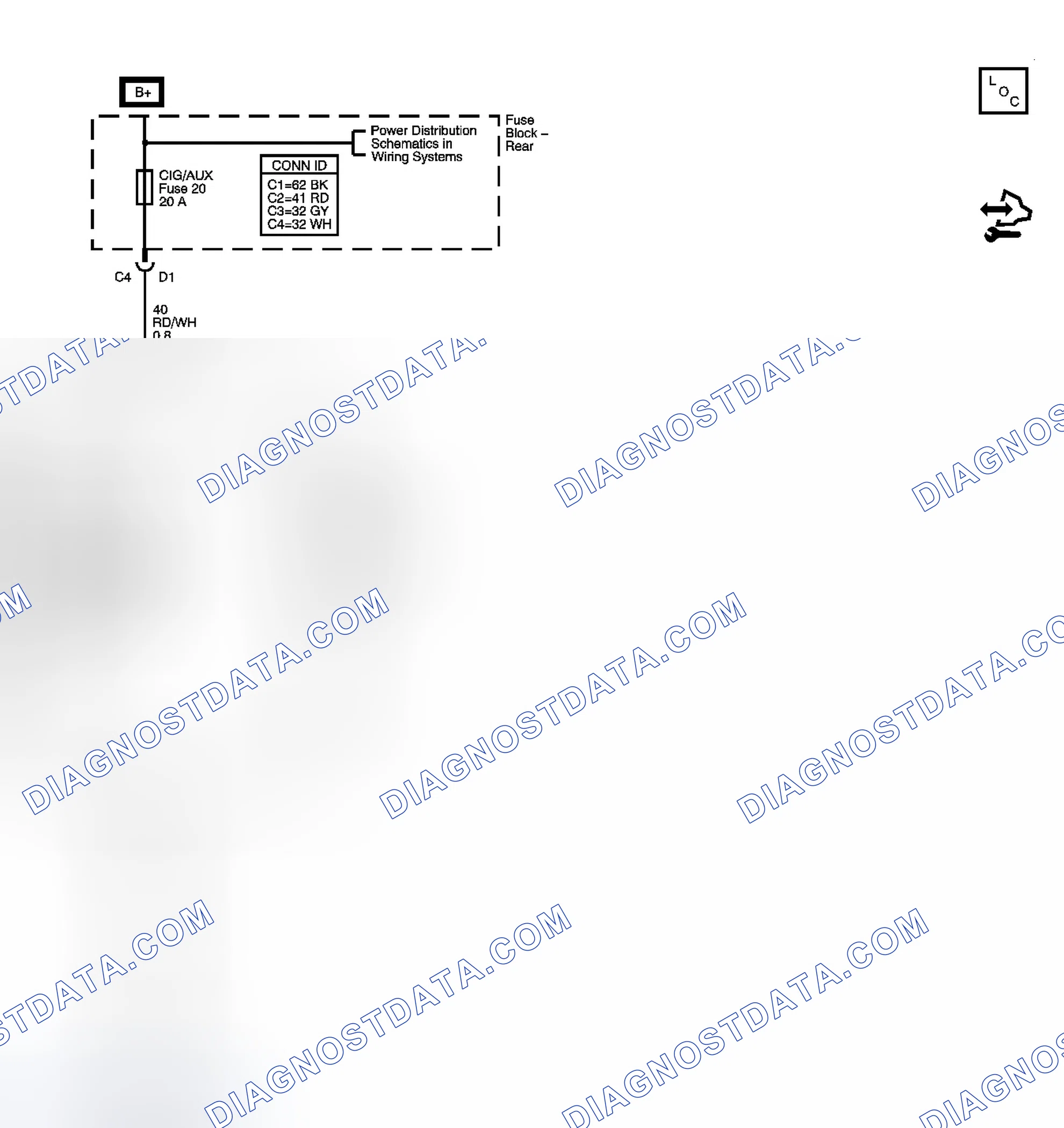 Scheme 92: Cigar Lighter/Auxiliary Outlets Schematics