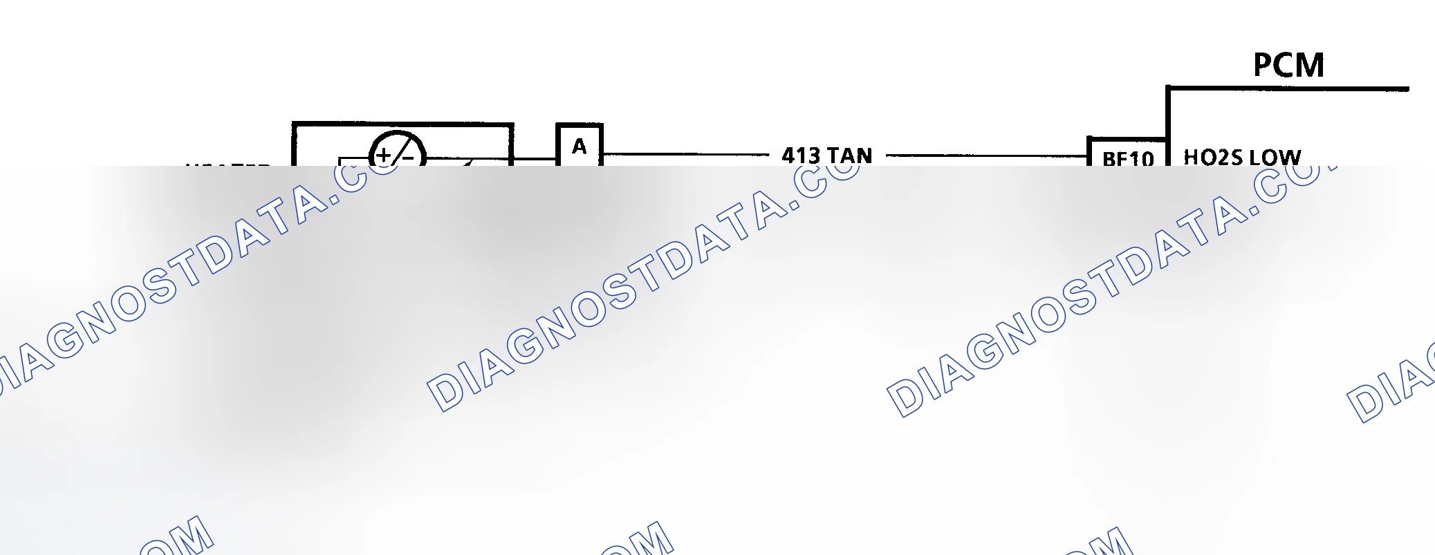 Scheme 18: Code P0131 Schematic (3.8L) Heated Oxygen Sensor Low Signal Voltage (Lean)
