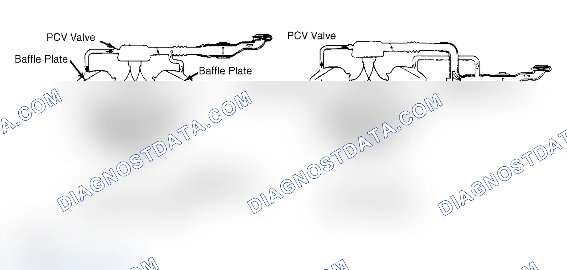 Scheme 4: Crankcase Ventilation System (300ZX, Maxima) Note direction of flow.