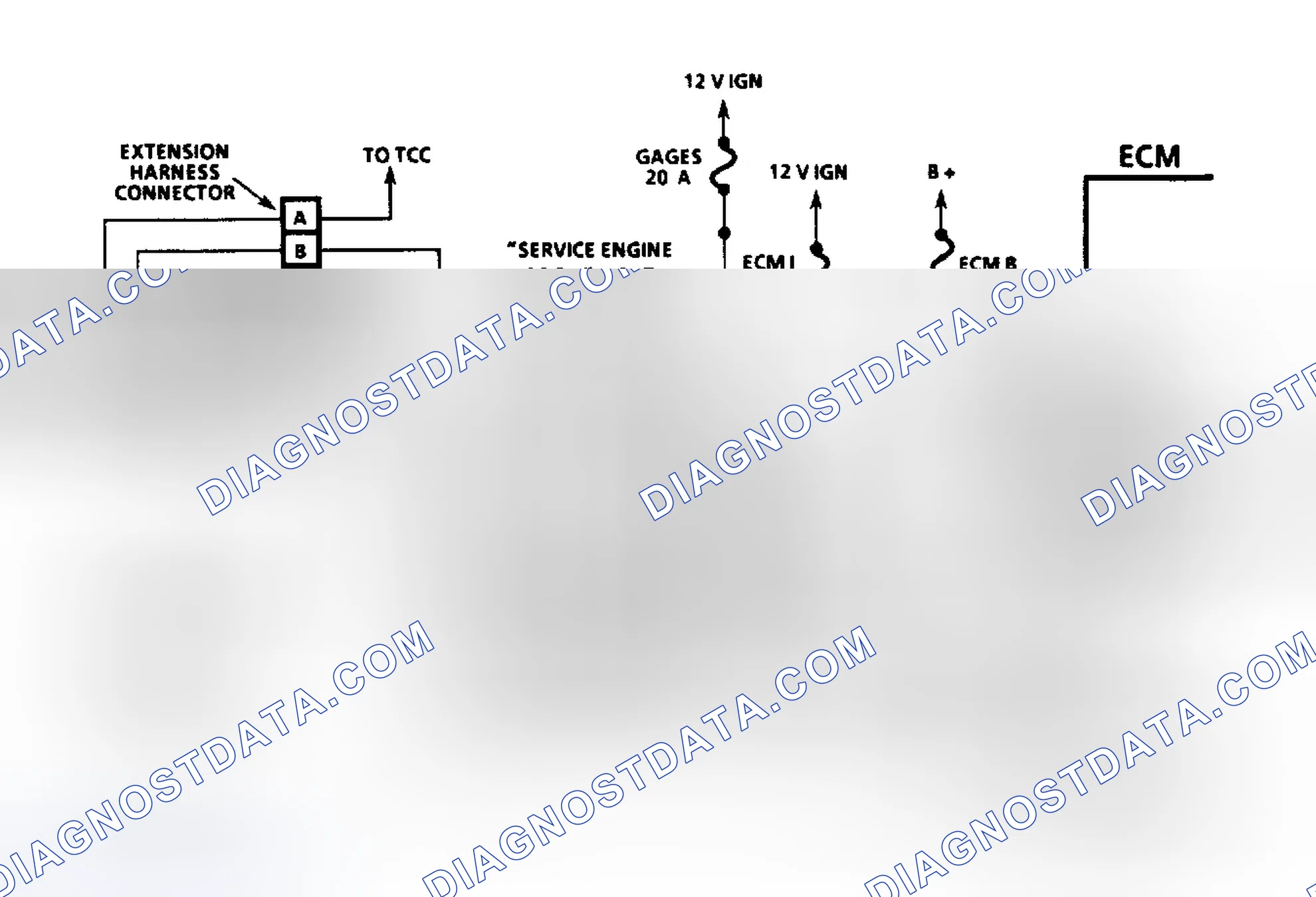 Scheme 8: Diesel Fuel Injection Diagnostic Circuit Schematic (Commercial Van & Van)
