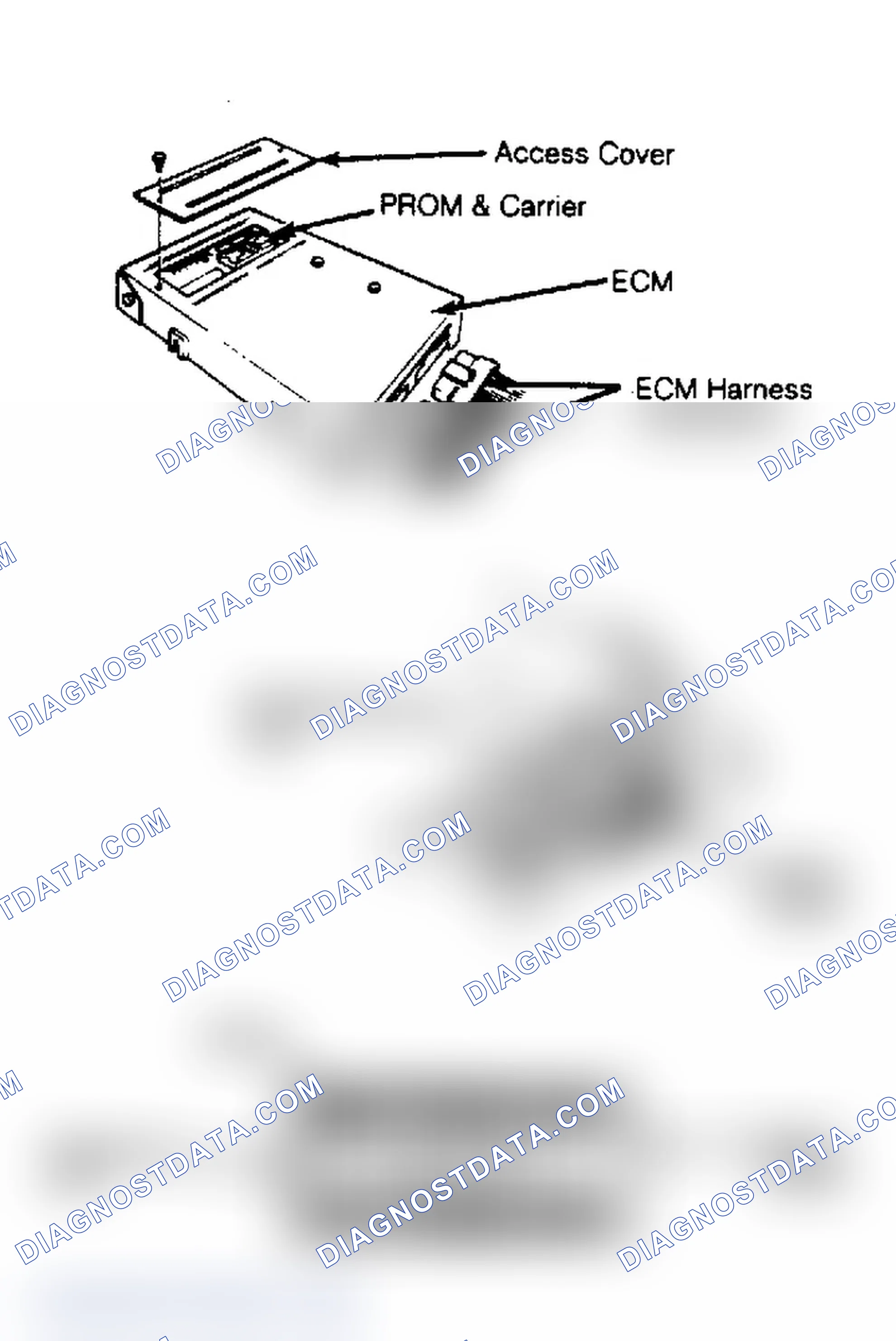 Scheme 2: Replacing PROM in Electronic Control Module Always use PROM removal tool when replacing PROM.
