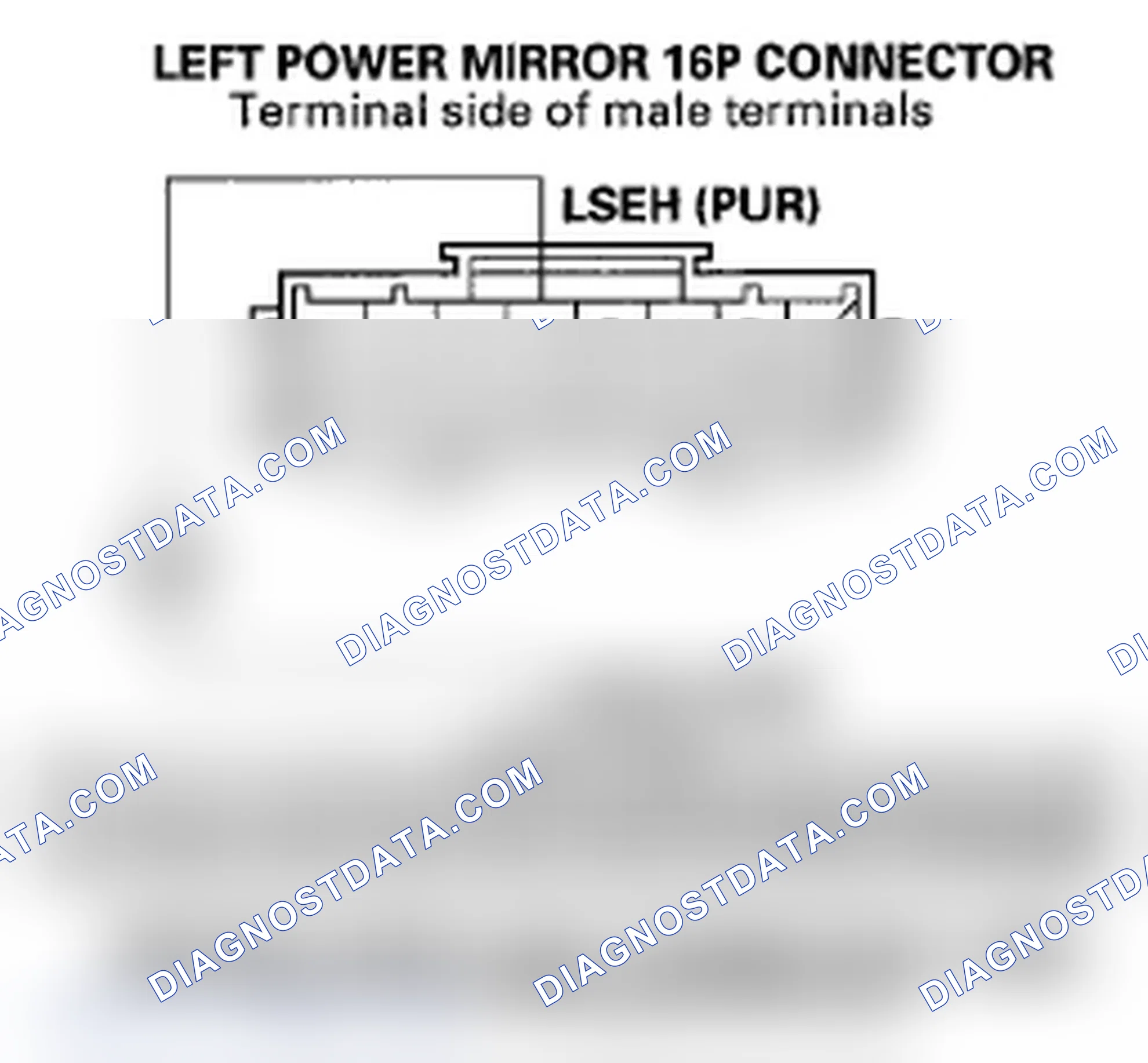 Scheme 73: DTC B2182: Left Power Mirror Horizontal Sensor Signal Error