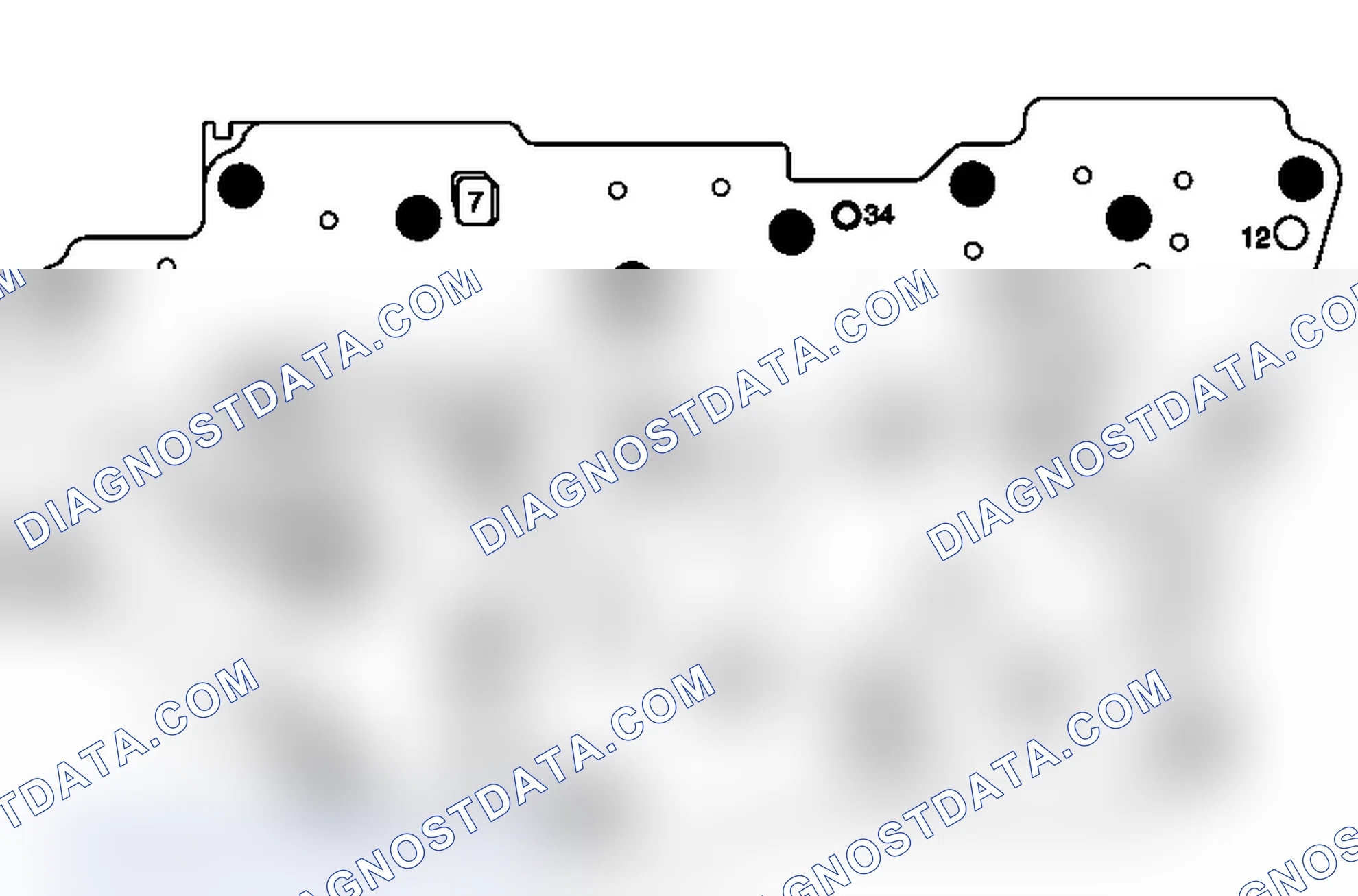 Scheme 23: Control Valve Body Spacer Plate Assembly - Case Side
