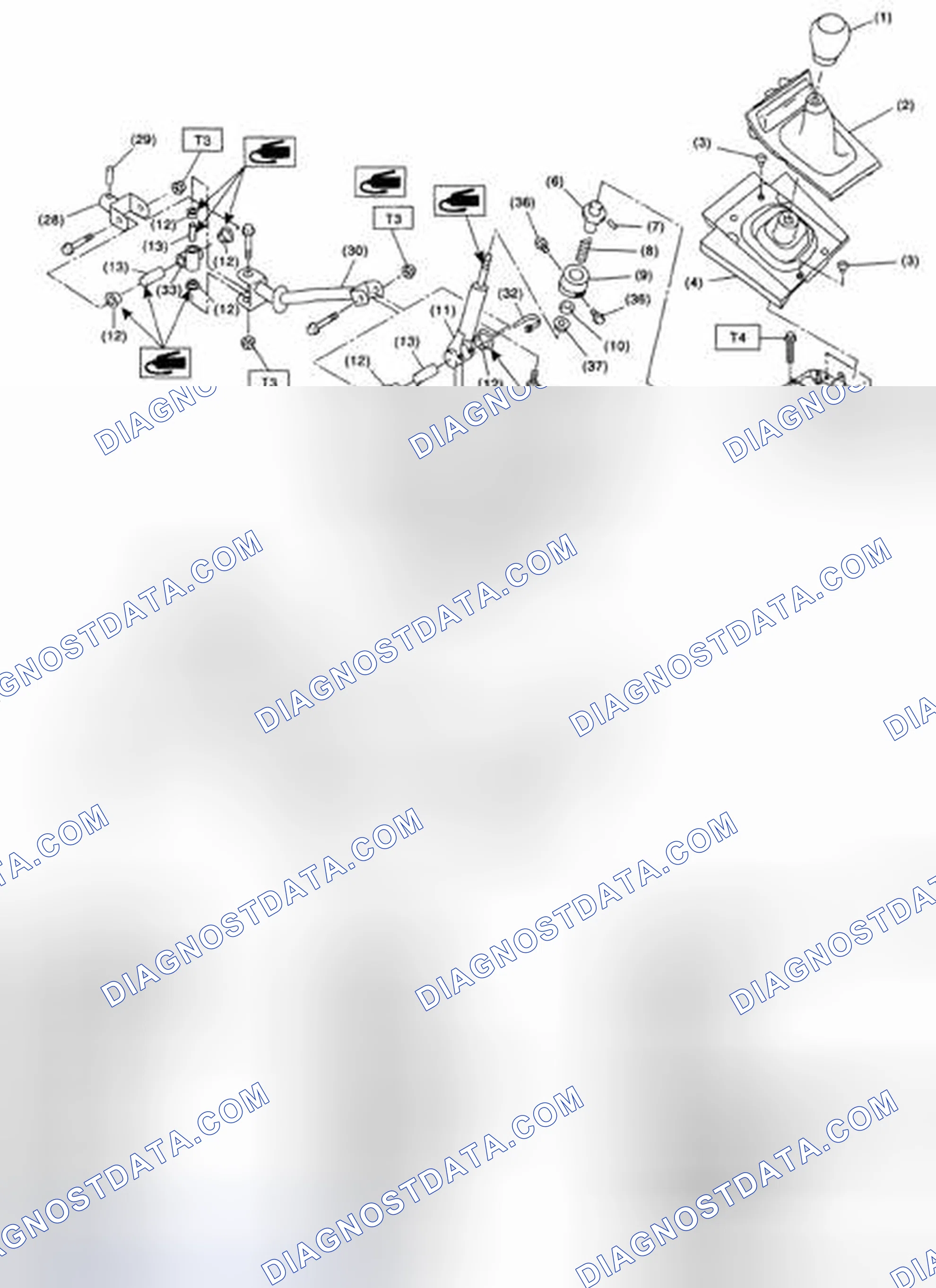 Scheme 744: 6MT GEAR SHIFT LEVER