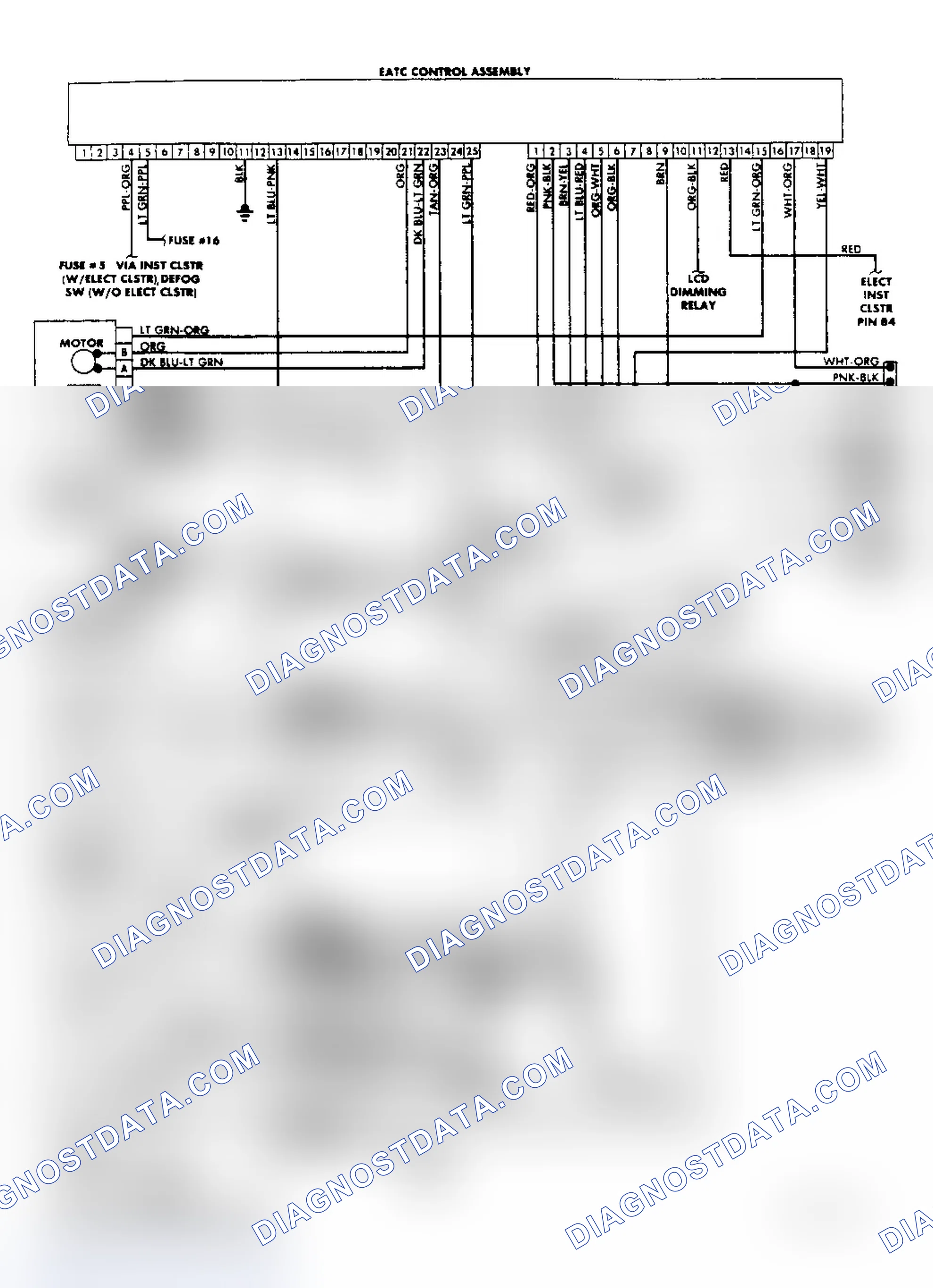 Scheme 5: 1988 Sable & Taurus EATC Wiring Diagram