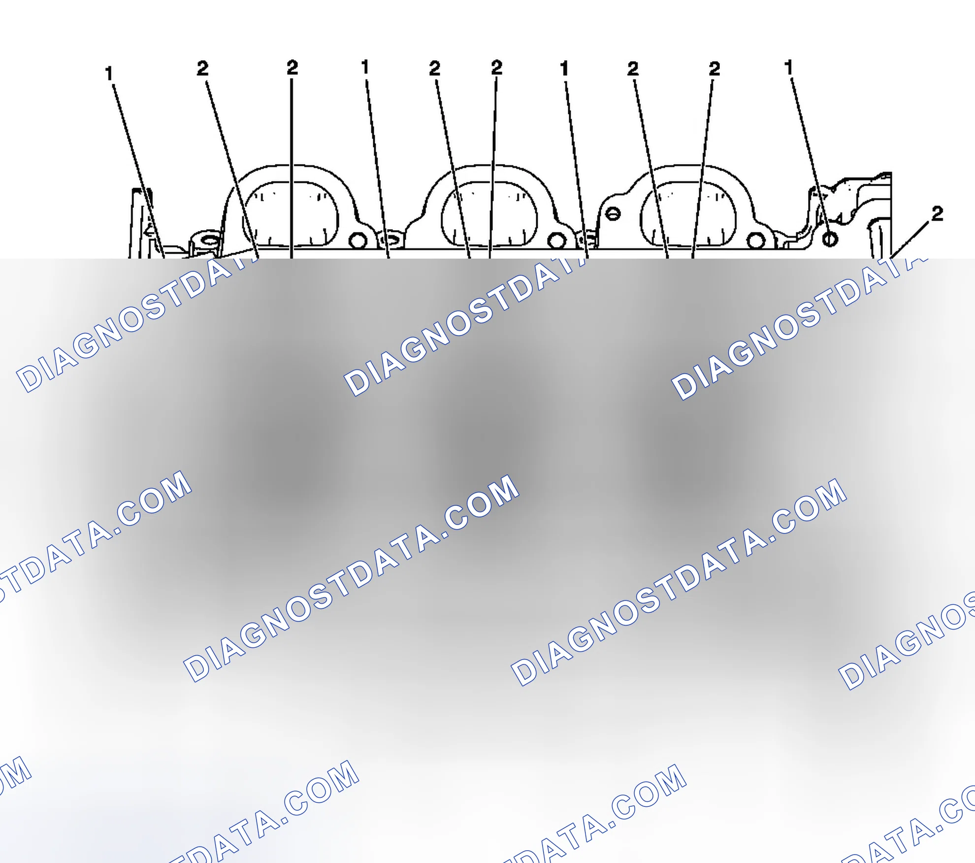 Scheme 131: Right Cylinder Head Camshaft Cover Face