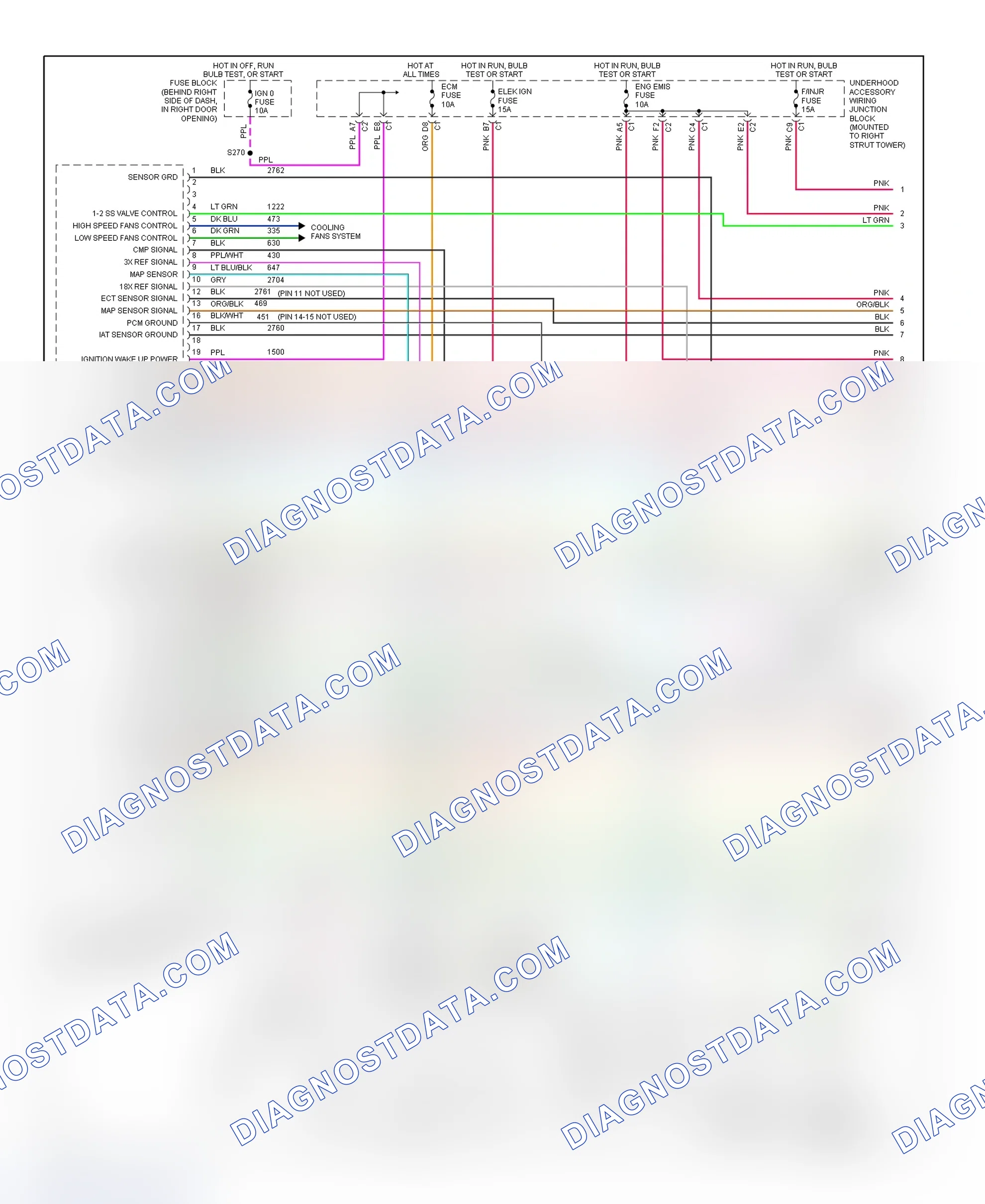 Scheme 151: PCM Wiring Diagram (Regal - 3.8L VIN K - 1 Of 4)