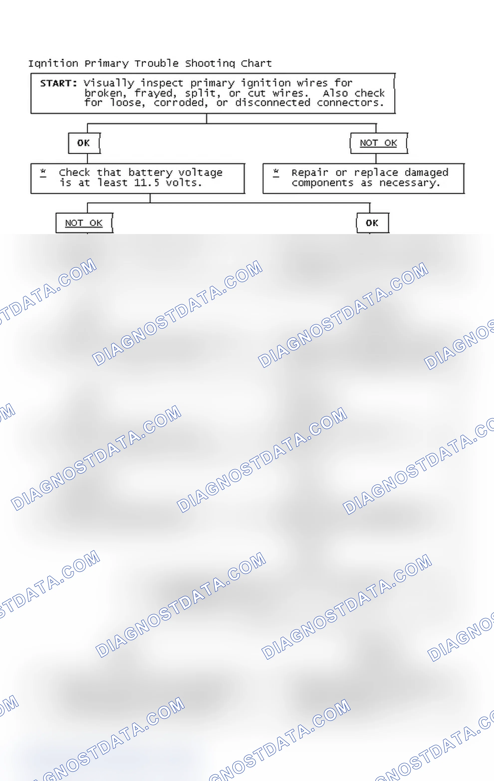 Scheme 2: Ignition Primary Trouble Shooting Chart