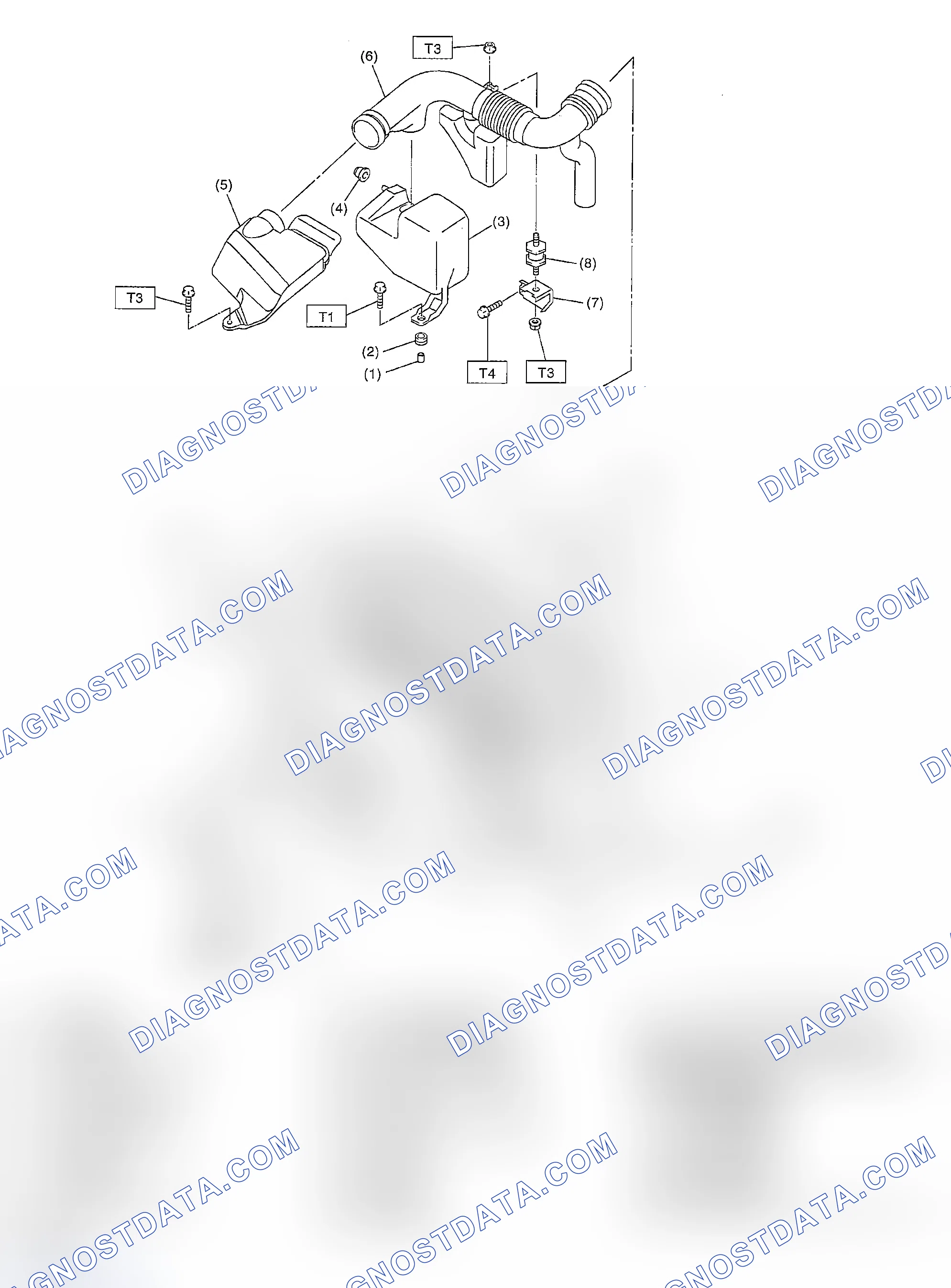 Scheme 140: AIR CLEANER BOX AND DUCTING