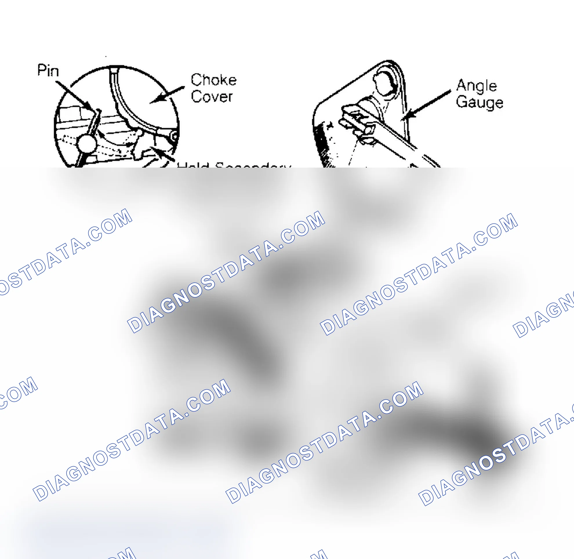Scheme 17: Choke Unloader Adjustment Bend tang to adjust.