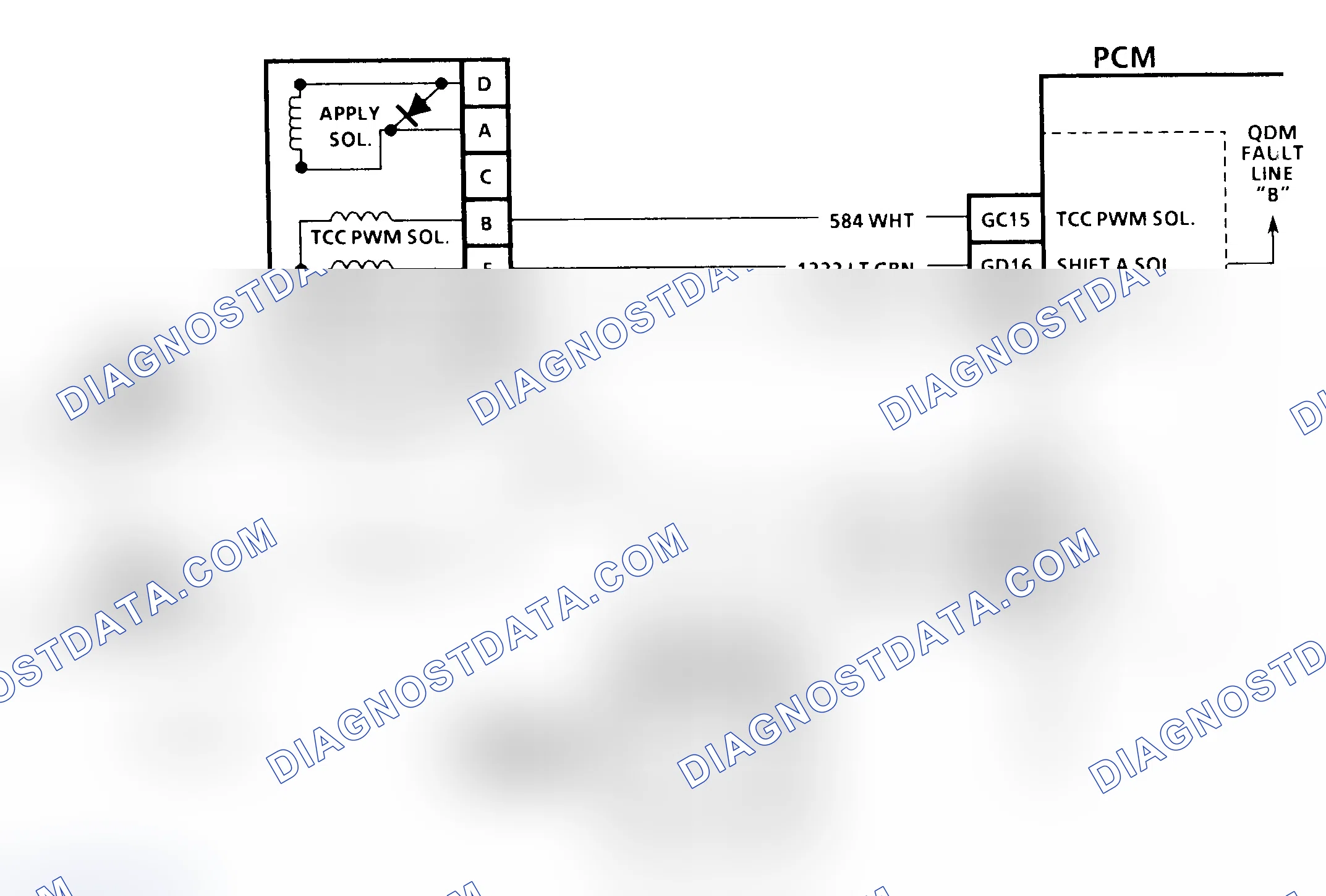 Scheme 299: CODE 56, Schematic, Quad Driver "B" Fault (3.8L)