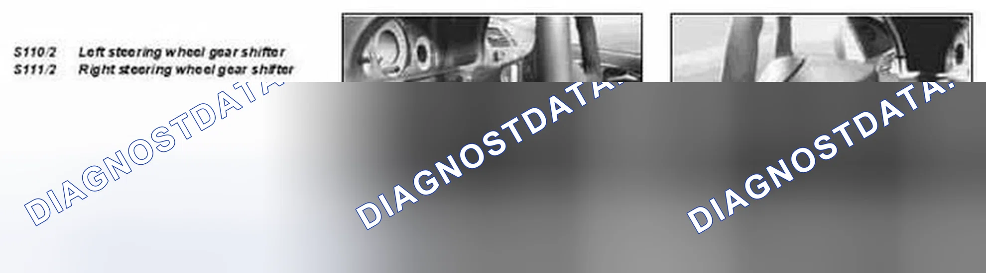 Scheme 54: Identifying Steering Wheel Gear Shifter (Shown On Model 211)