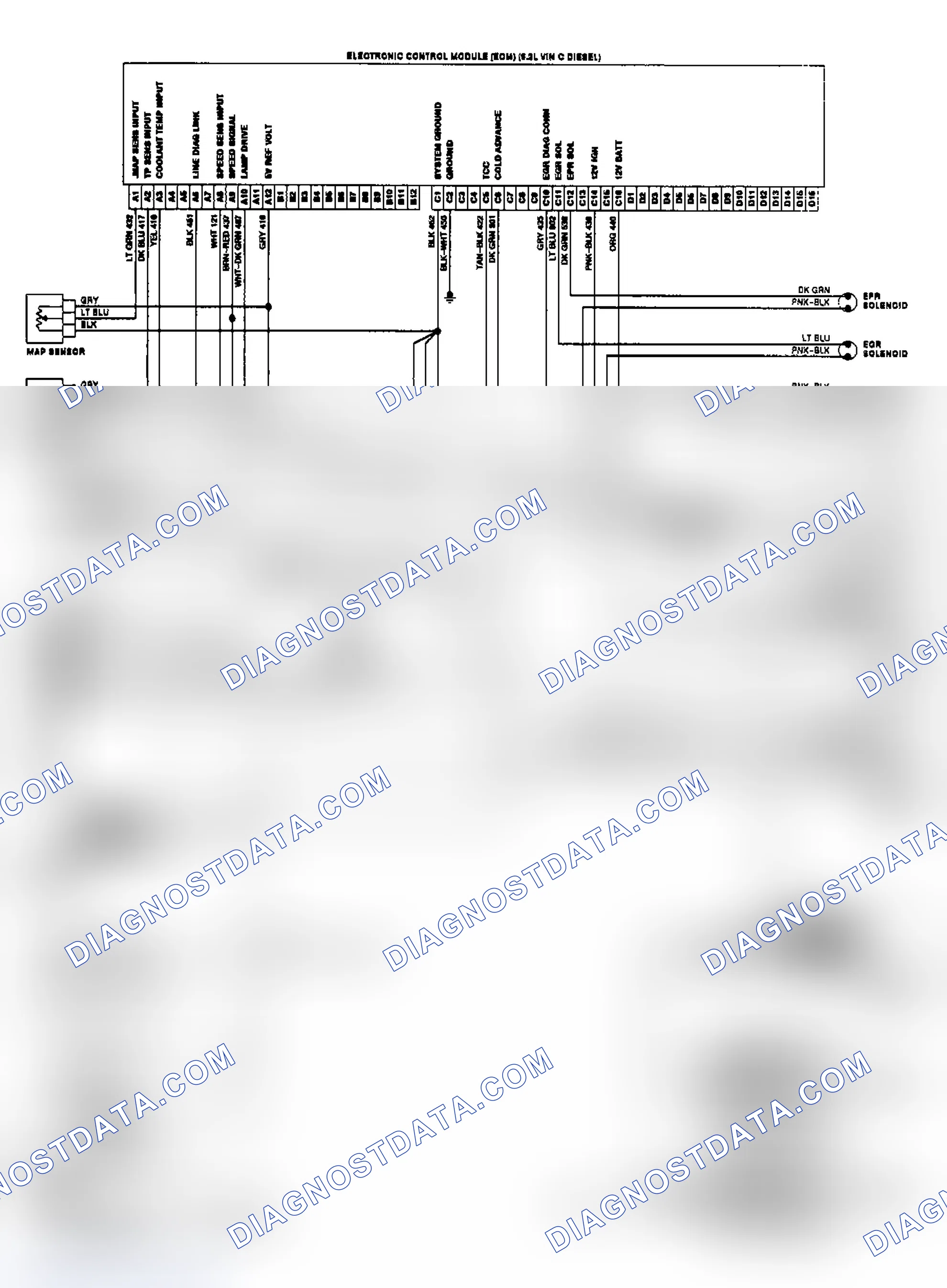 Scheme 4: "C" & "K" Series 6.2L Diesel Wiring Diagram