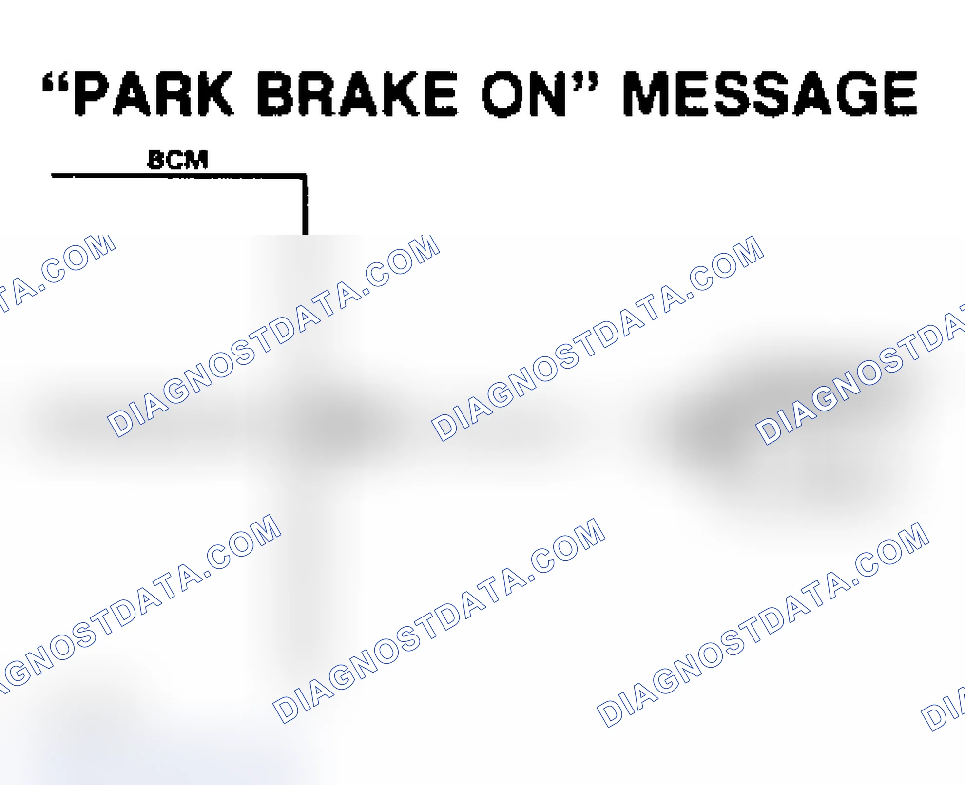 Scheme 225: "Park Brake On" Message - Wiring Diagram