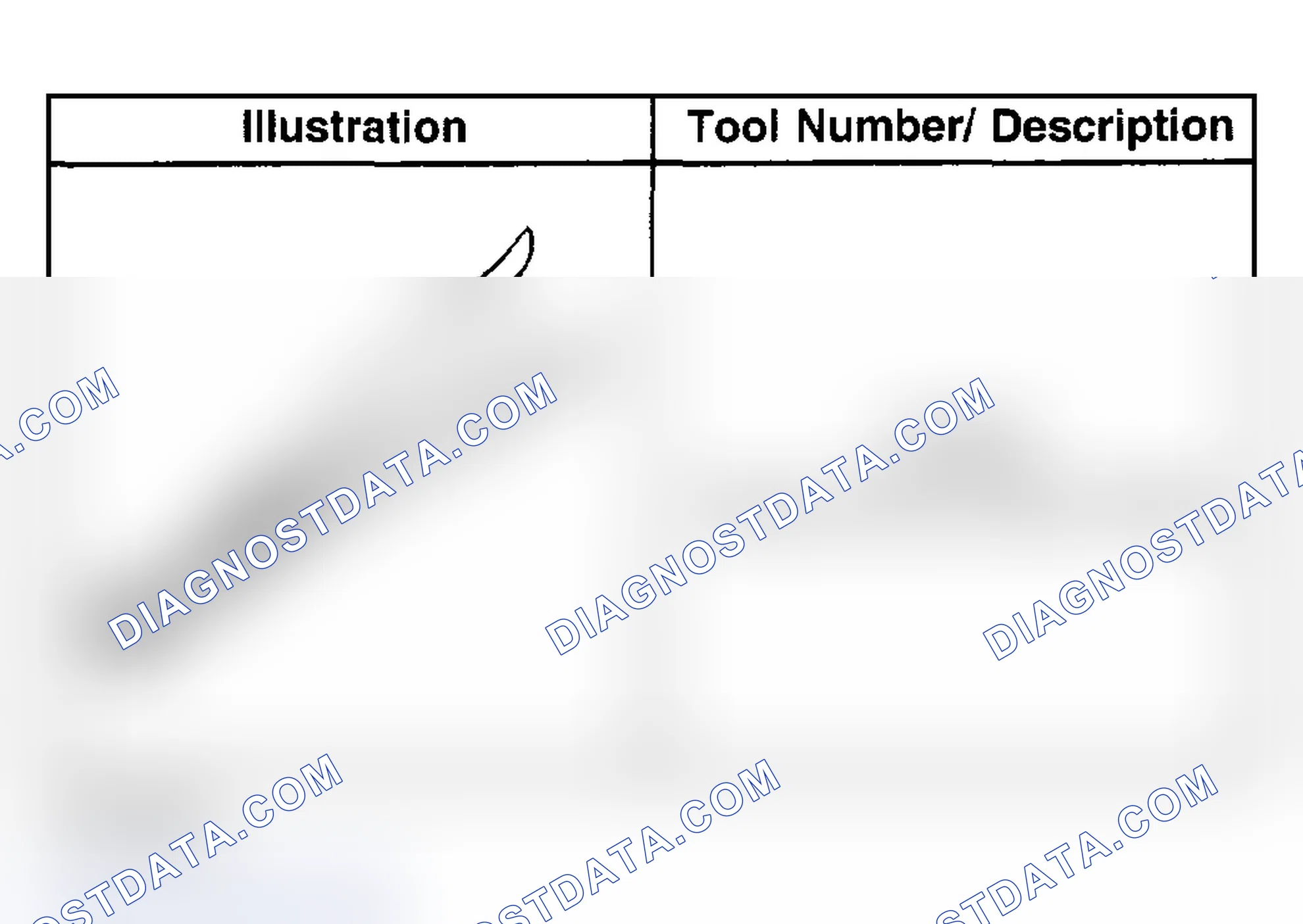 Scheme 103: Special Tools and Equipment