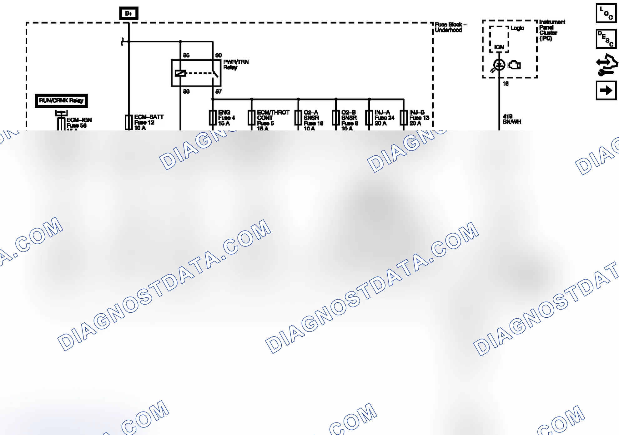 Scheme 75: Module Power, Ground, Serial Data And MIL