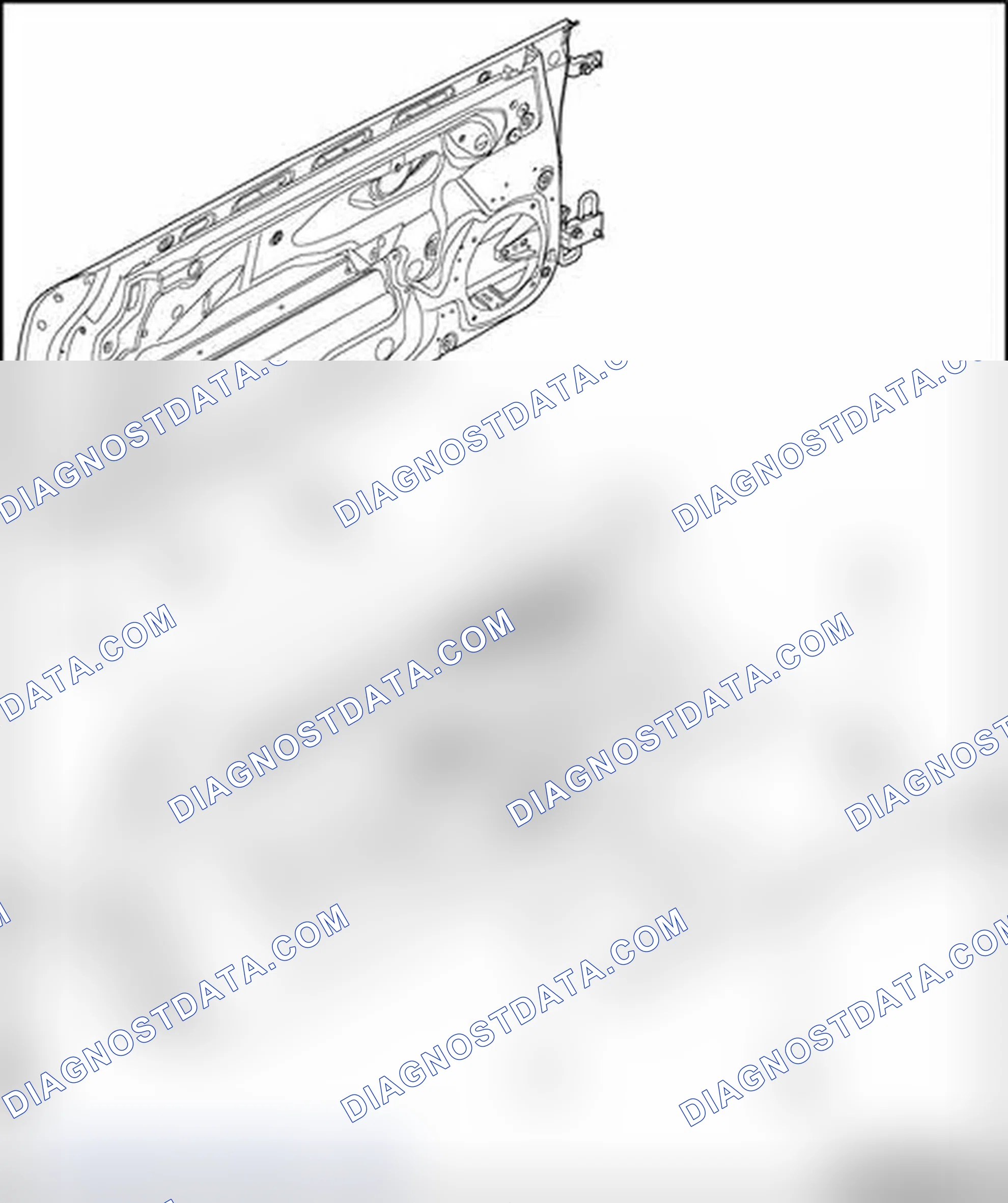 Scheme 83: Door trim, assembly overview