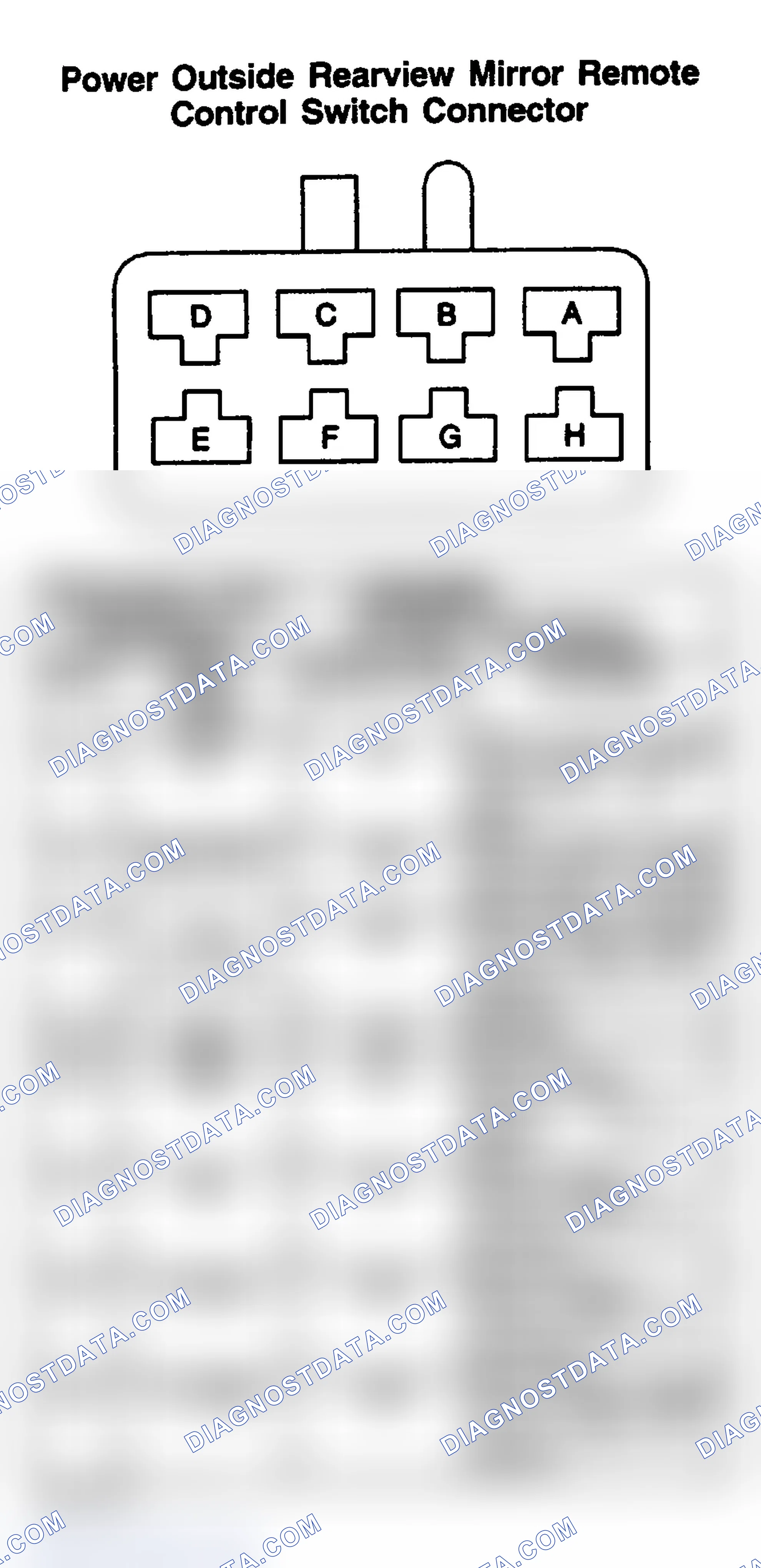 Scheme 221: POWER OUTSIDE REARVIEW MIRROR REMOTE CONTROL SWITCH