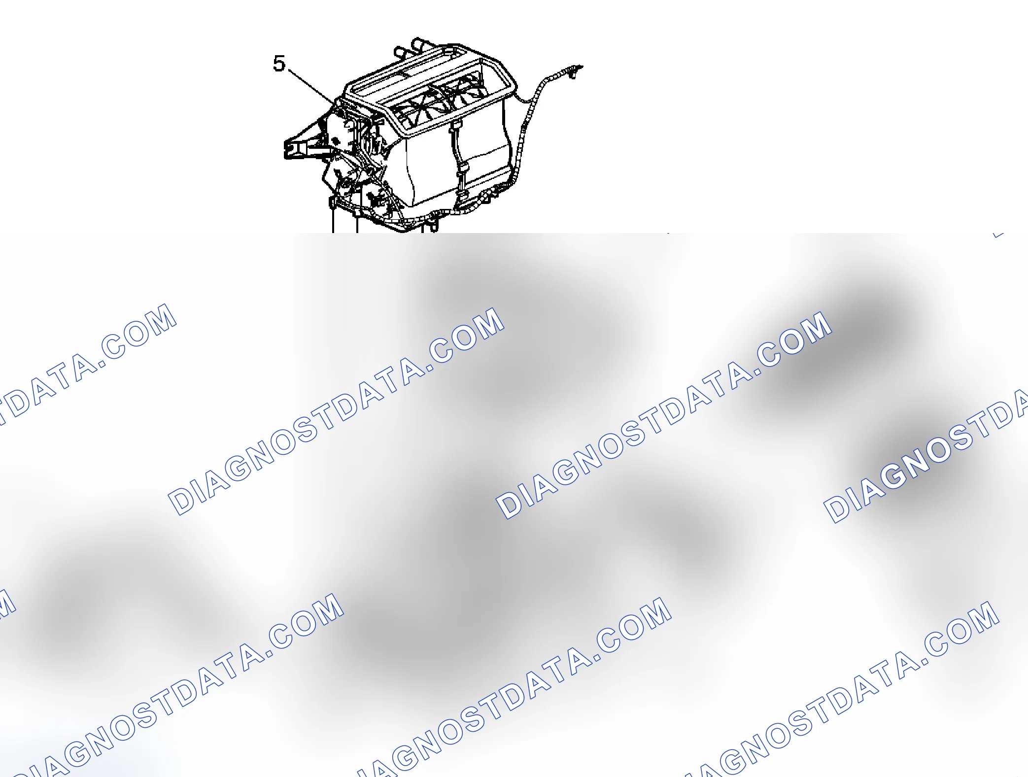 Scheme 14: Air Conditioning (A/C) Evaporator Case Assembly Replacement