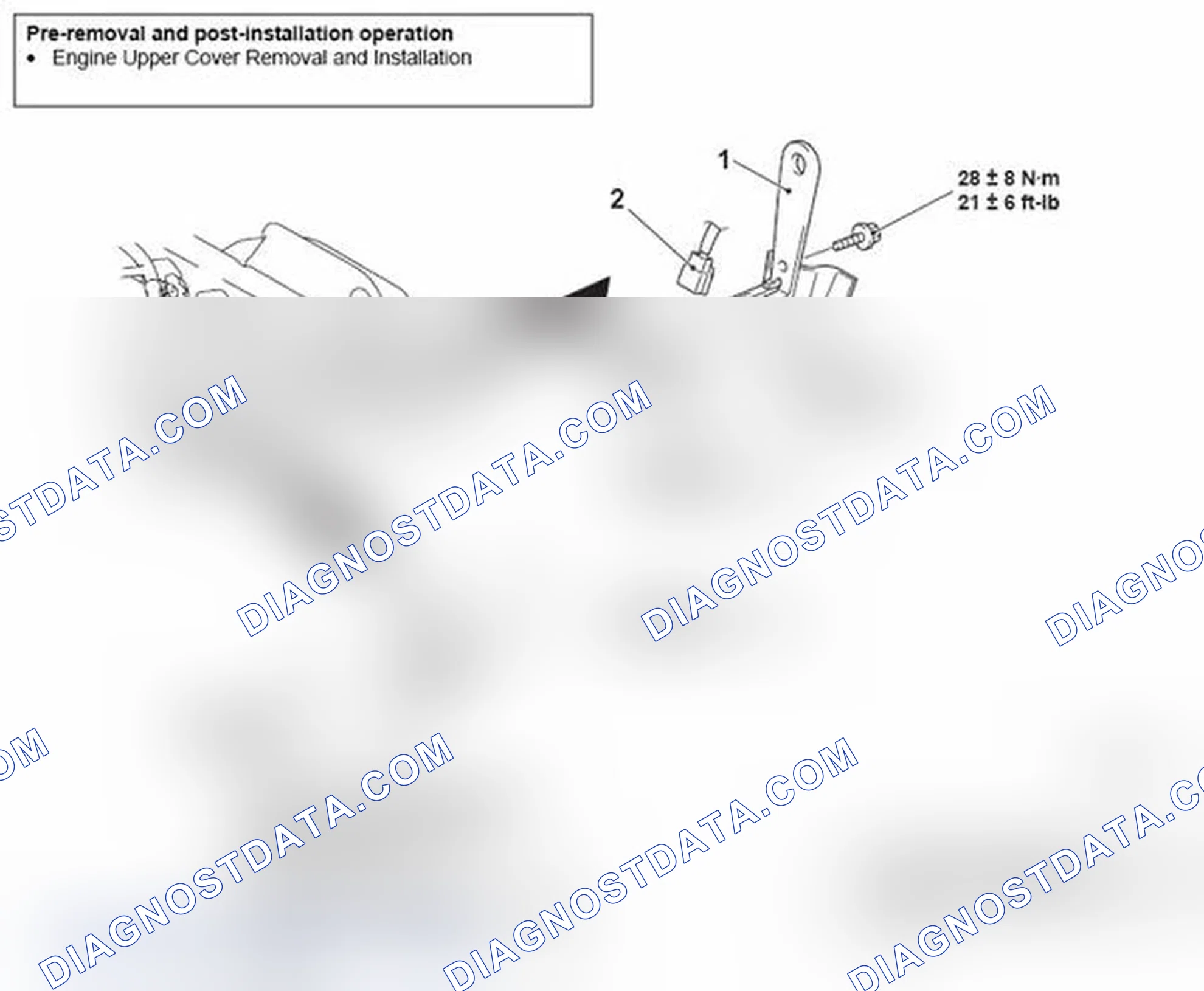 Scheme 13: REMOVAL AND INSTALLATION < 2.0L ENGINE TURBO >