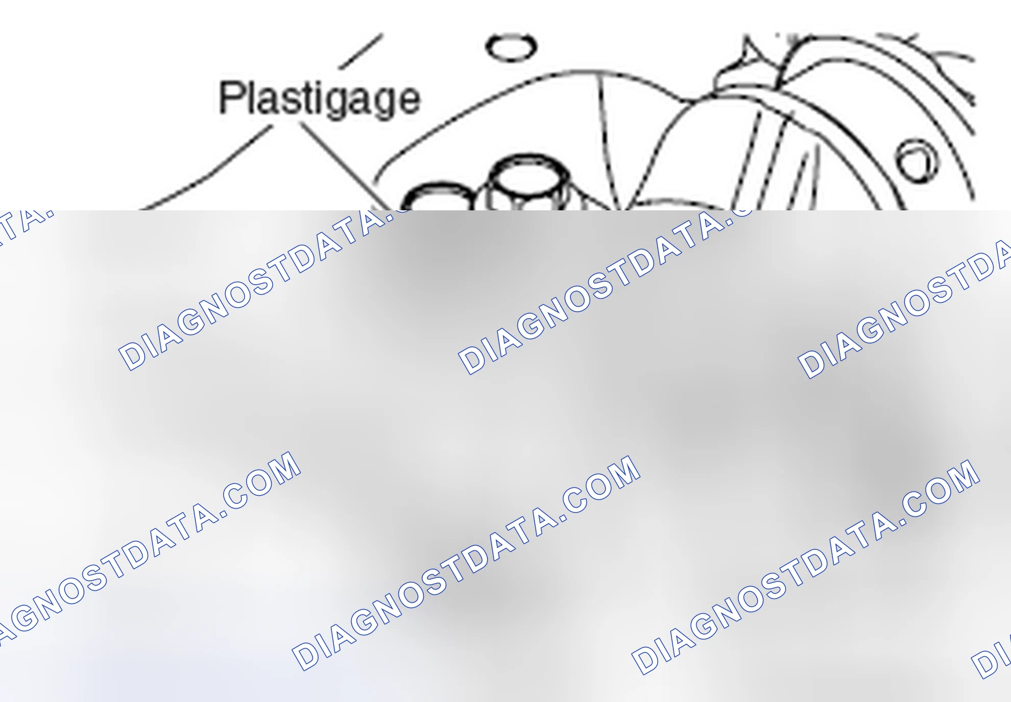 Scheme 210: CRANKSHAFT PIN OIL CLEARANCE (PLASTIGAGE METHOD)