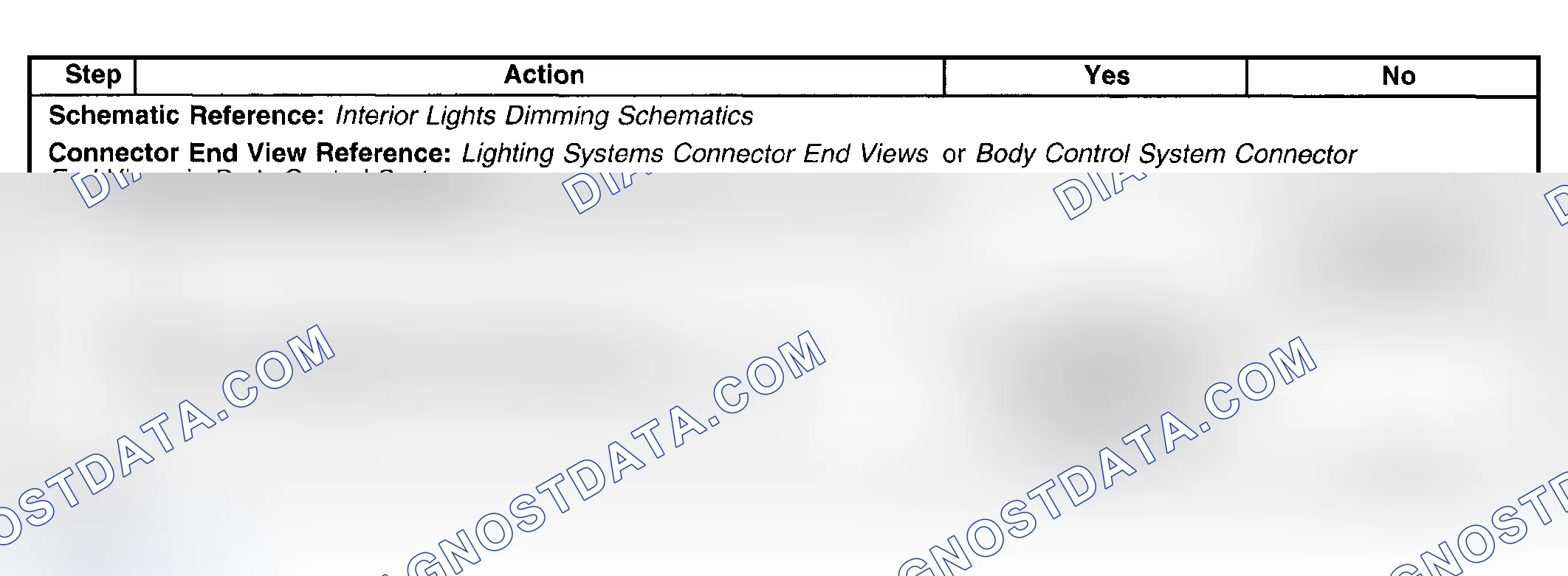 Scheme 213: Headlamp Switch On Indicator Inoperative