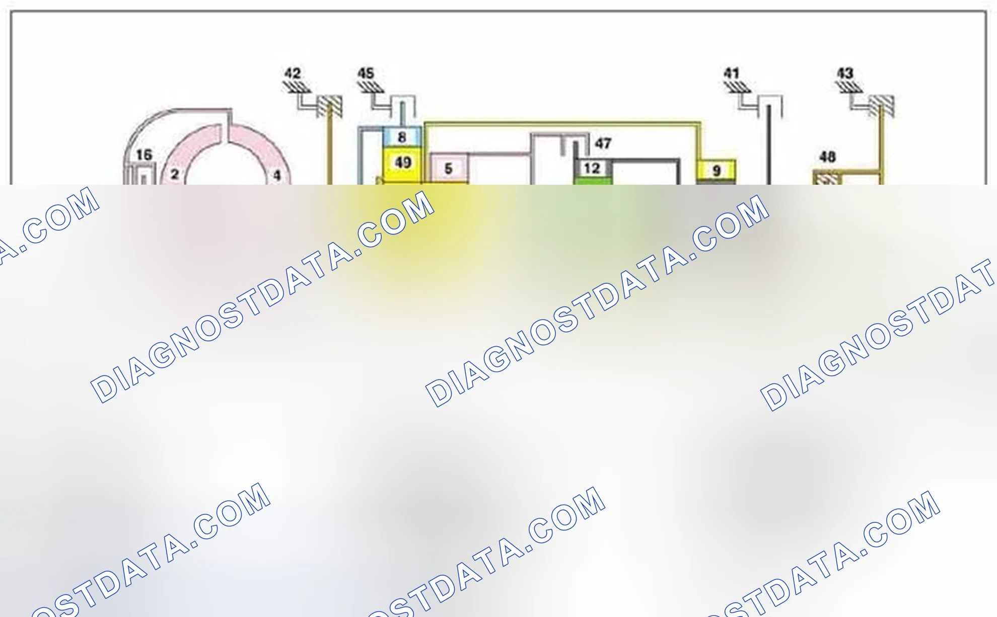 Scheme 235: Power flow in 2nd gear, function - GF27.10-P-3012AHZ