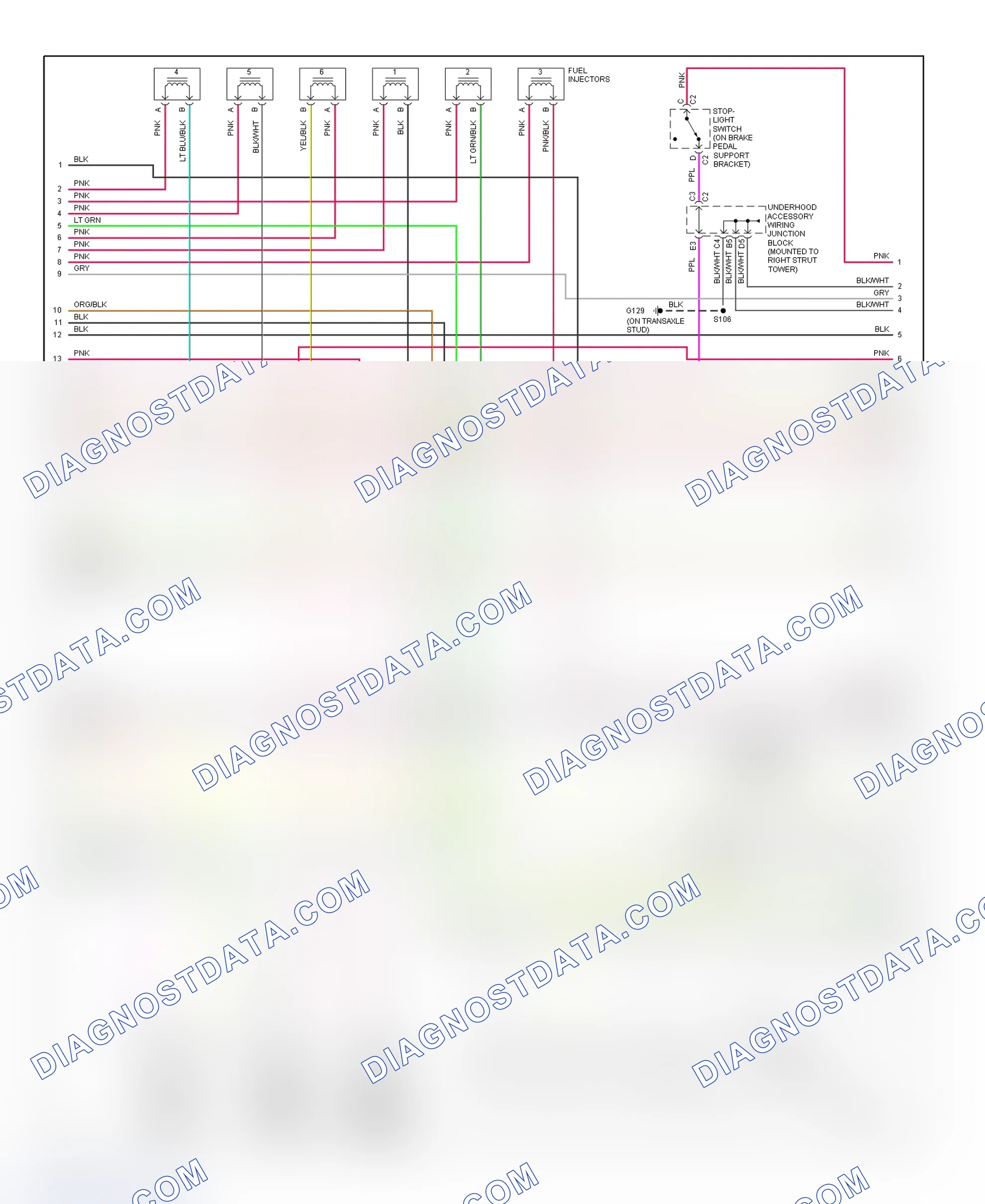 Scheme 106: PCM Wiring Diagram (Grand Prix - 3.8L VIN K - 2 Of 4)