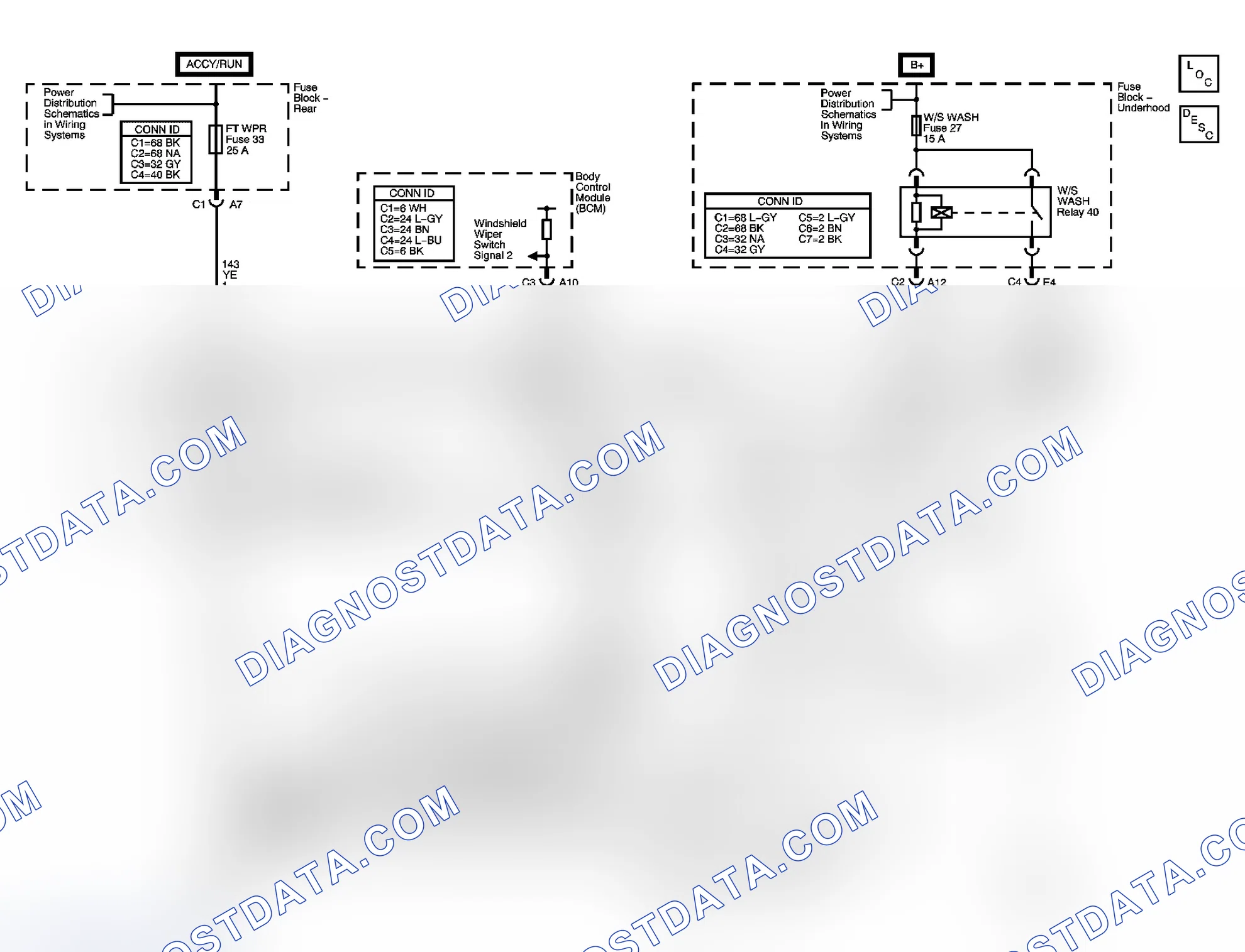 Scheme 1: Wiper/Washer System Schematics