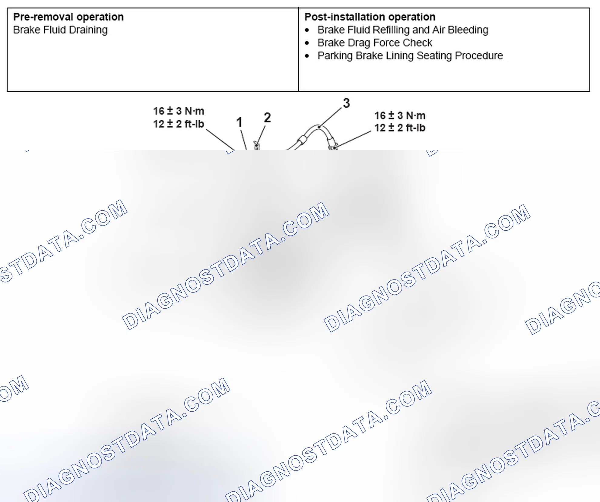 Scheme 16: REMOVAL AND INSTALLATION - EXCEPT RALLIART