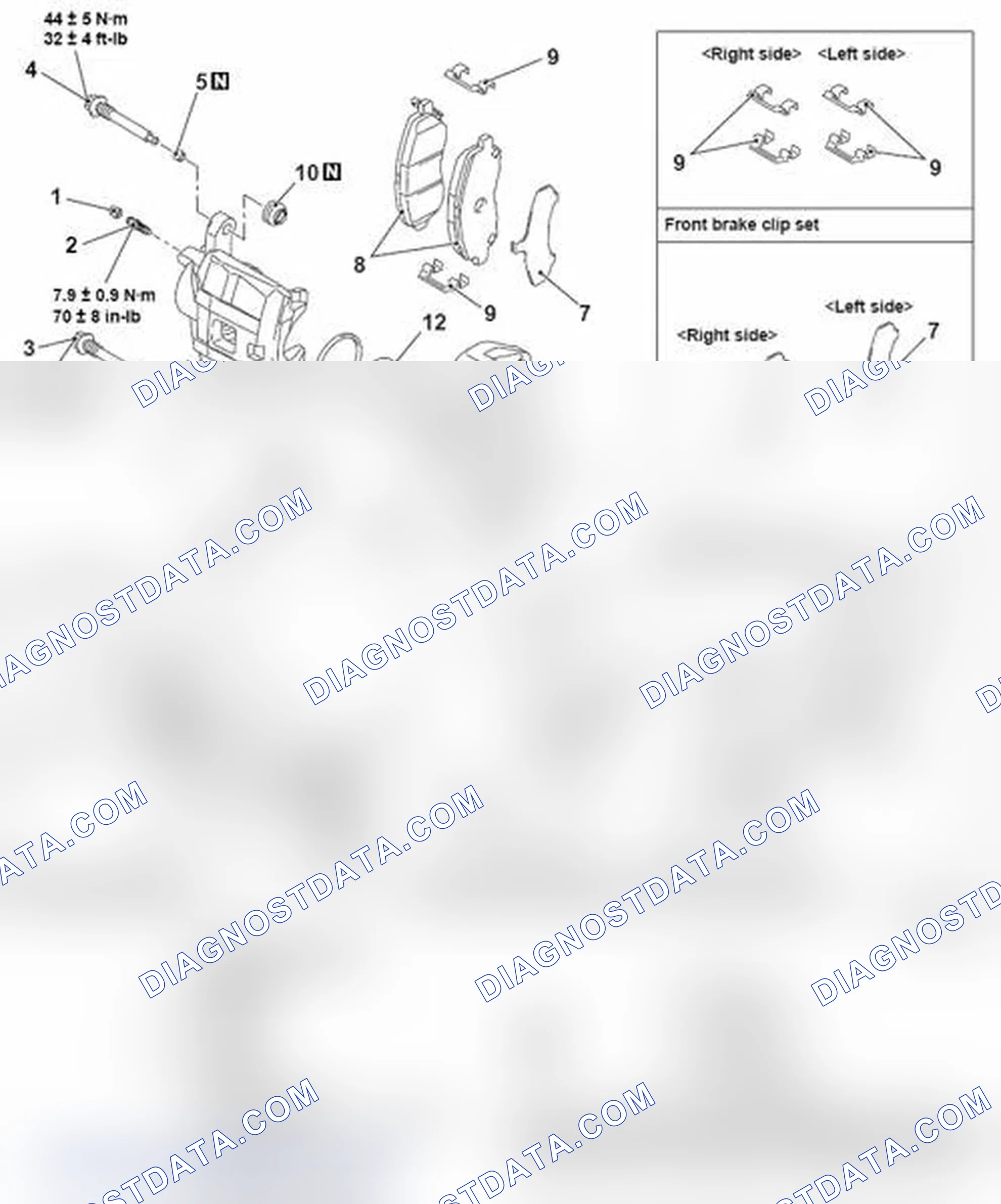 Scheme 57: DISASSEMBLY AND ASSEMBLY < 15-INCH FRONT DISC BRAKE >