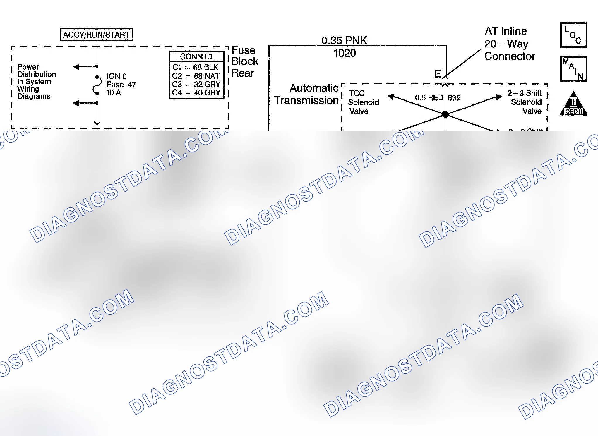 Scheme 332: DTC P0753 (5.3L): 1-2 Shift Solenoid Circuit Electrical