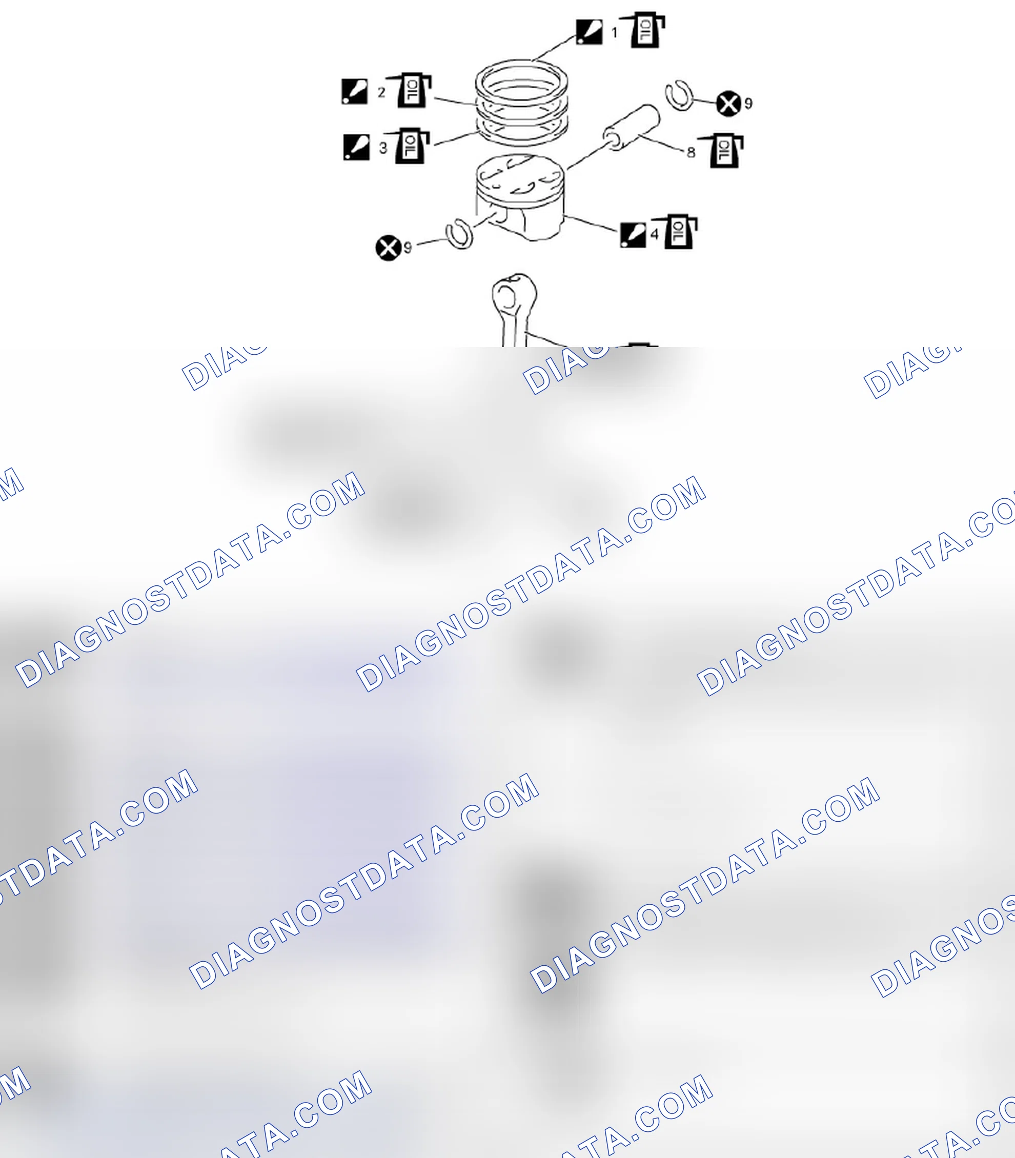 Scheme 435: Piston, Piston Ring and Connecting Rod Components