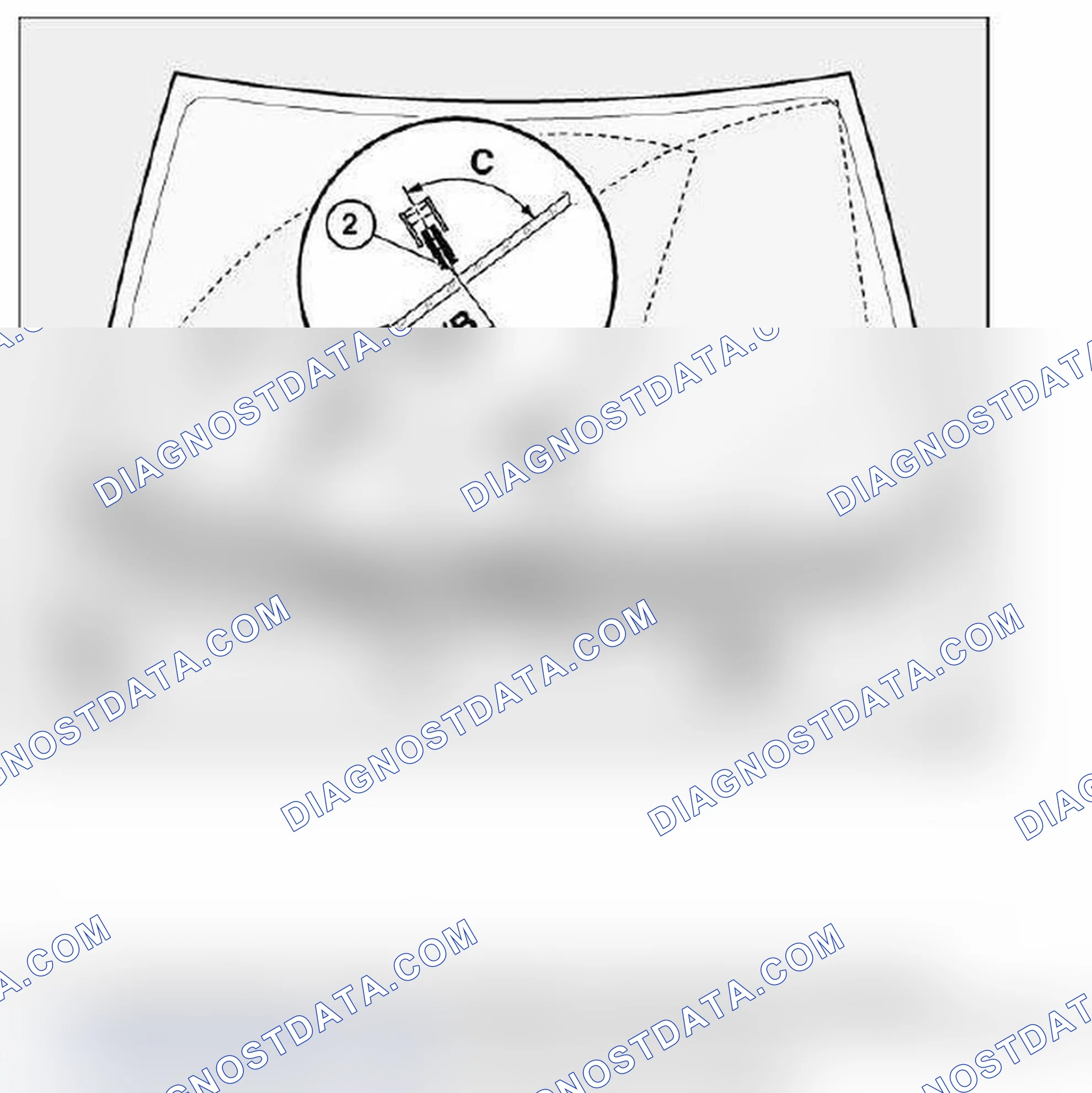 Scheme 1470: 61 61... Adjusting left or right windscreen wiper