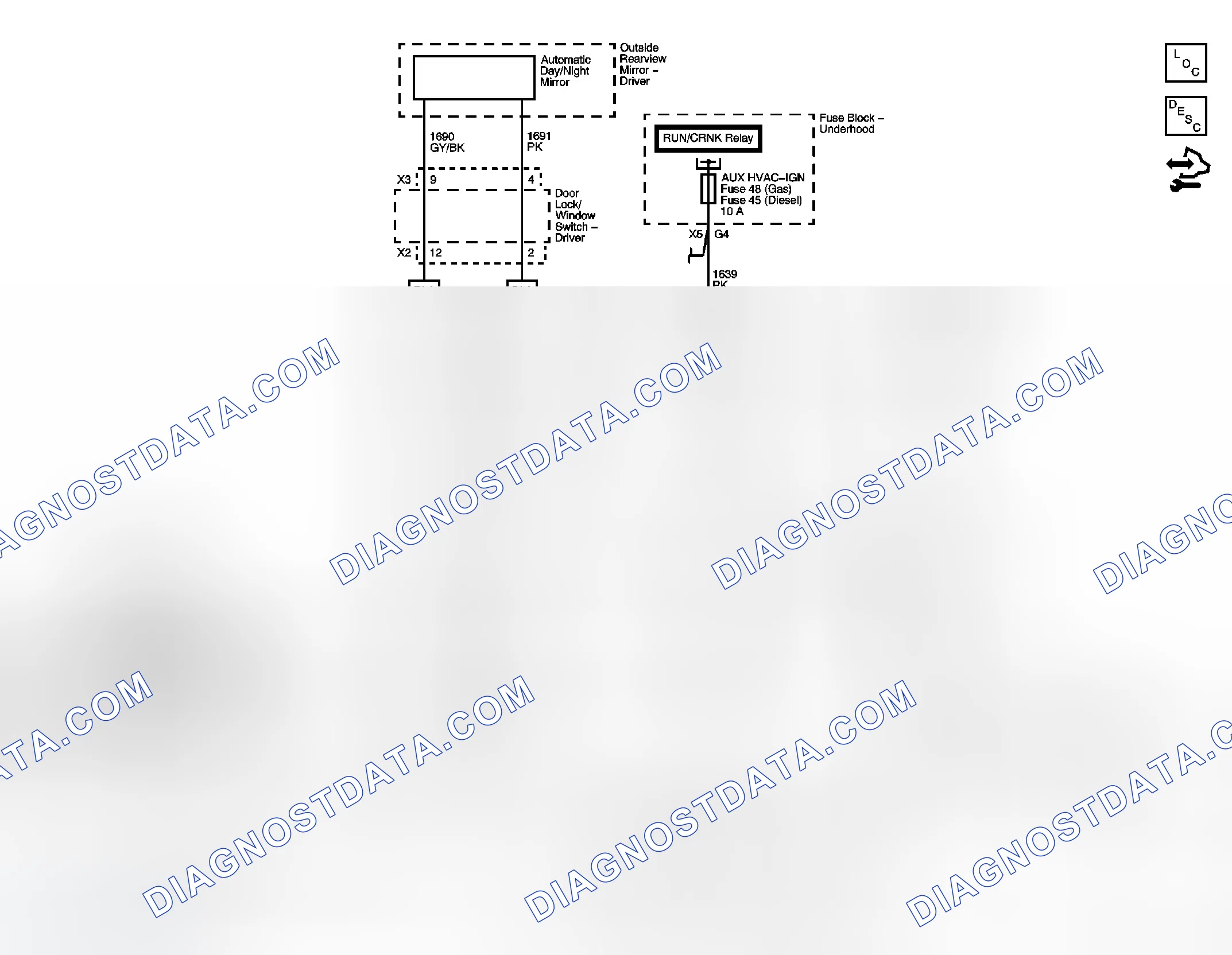 Scheme 1: Inside Rearview Mirror Schematics
