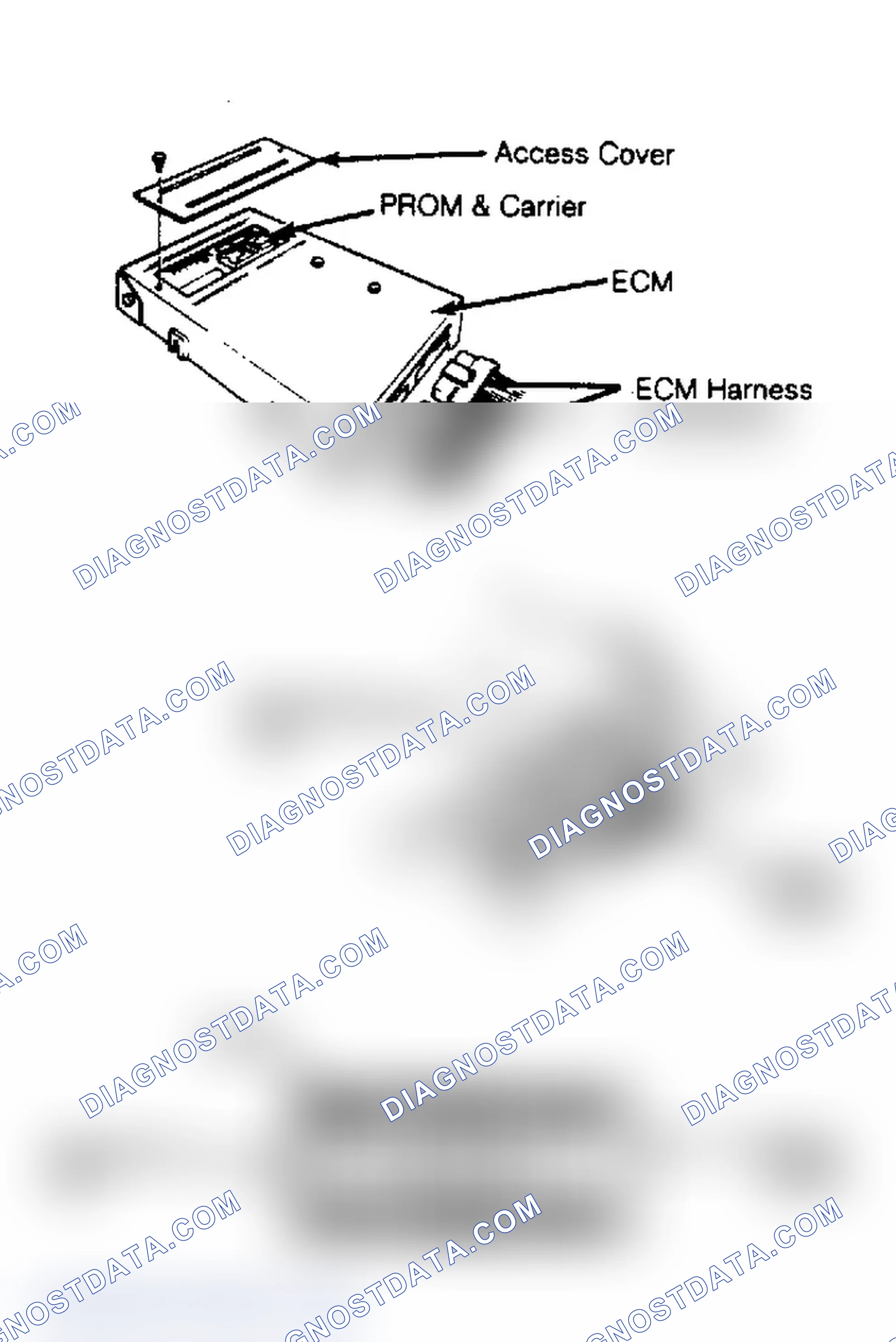 Scheme 1: Replacing PROM in Electronic Control Module Always use PROM removal tool when replacing PROM.