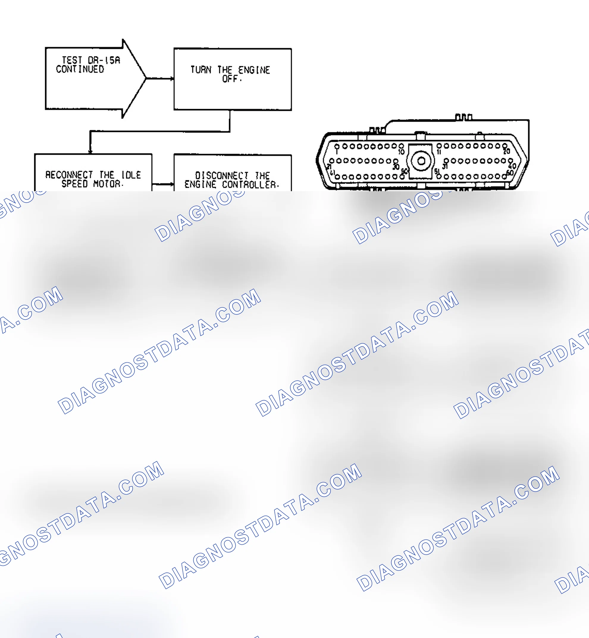 Scheme 100: Test DR-15A, Code 25: (3 of 4) AIS Motor Circuits