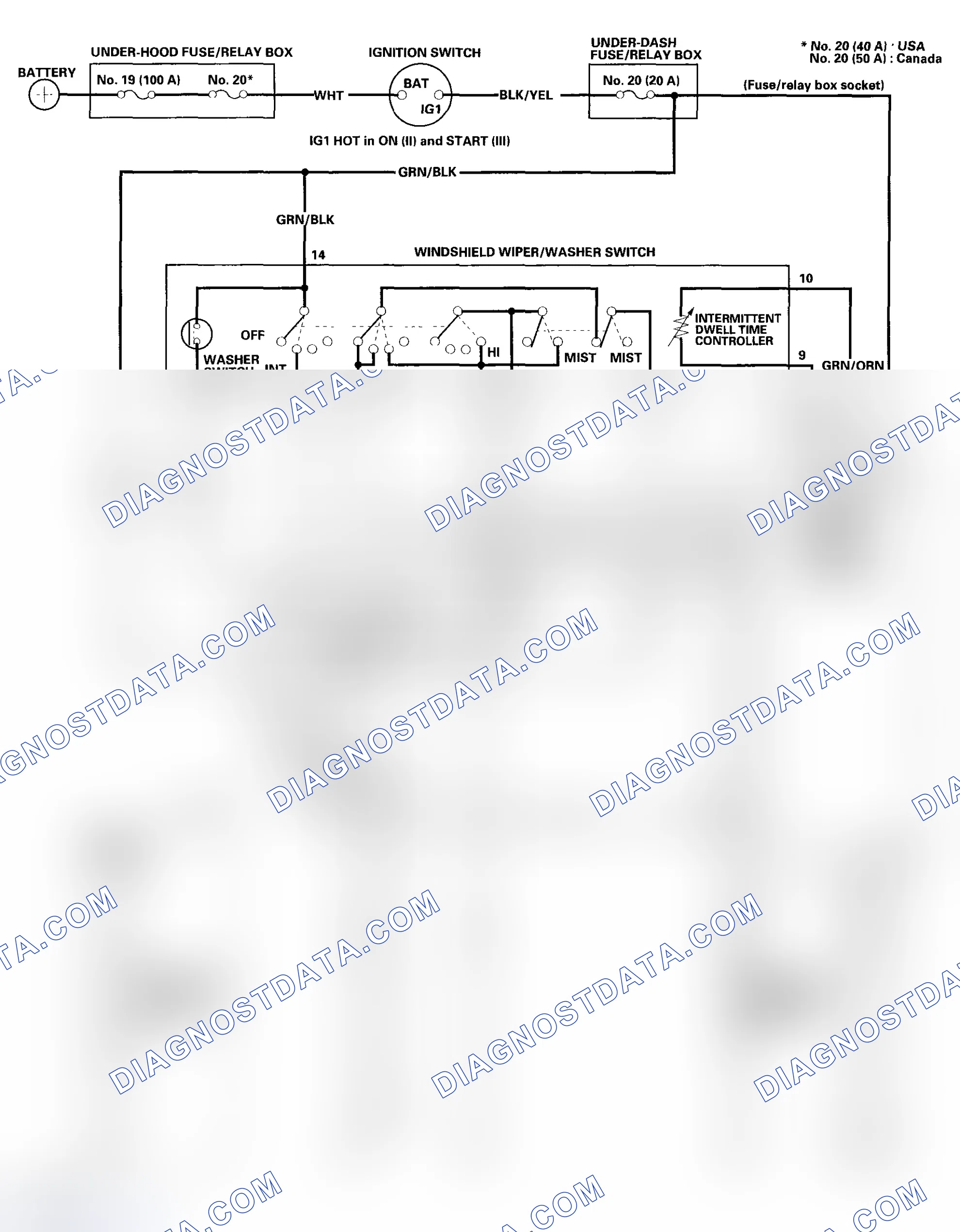 Scheme 3: Circuit Diagram - Windshield