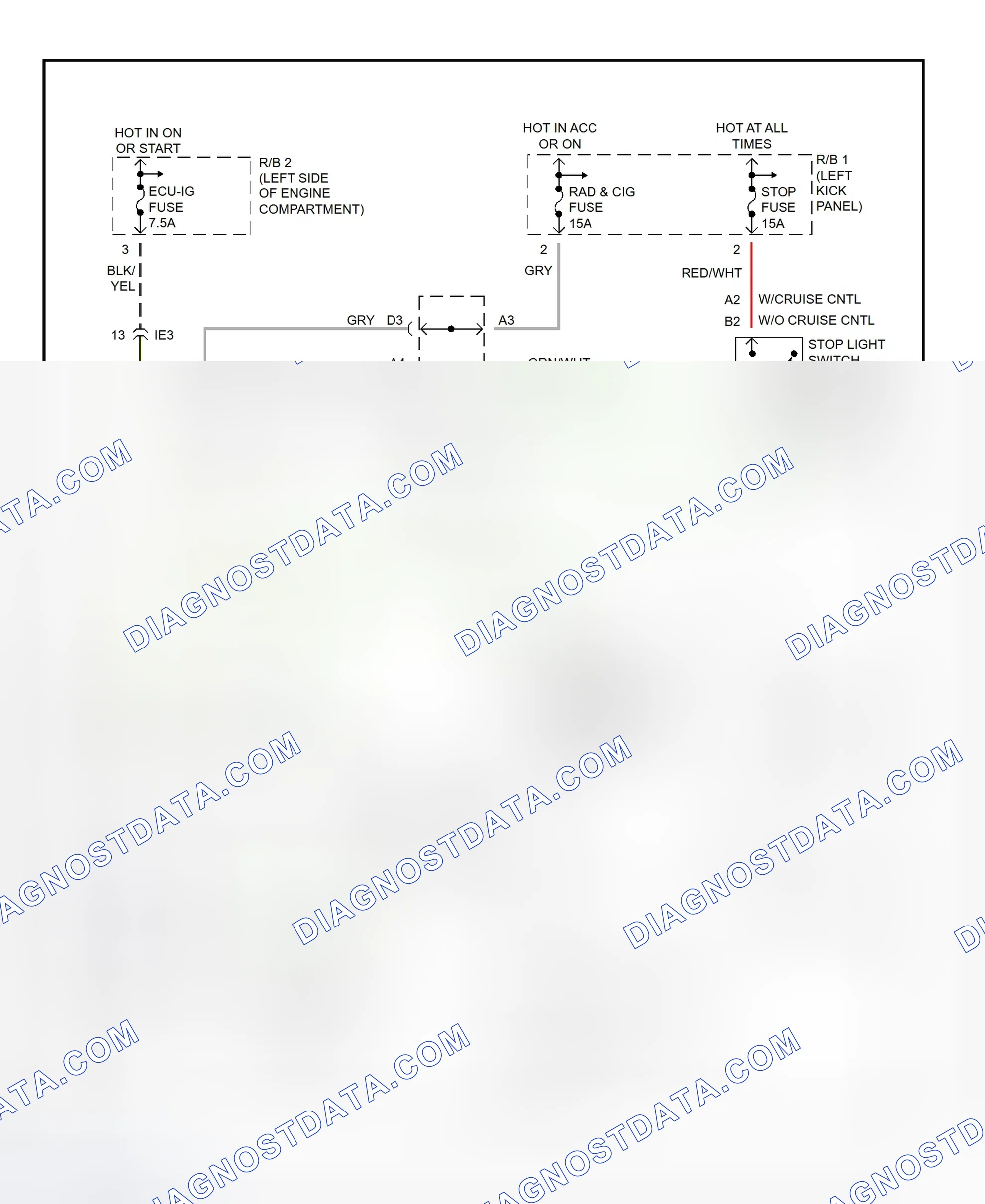 Scheme 15: Shift Interlock System Wiring Diagram (1995 MR2)