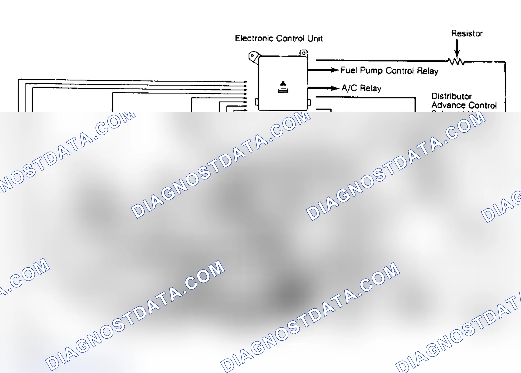 Scheme 9: Multi-Point Injection System Circuit Diagram