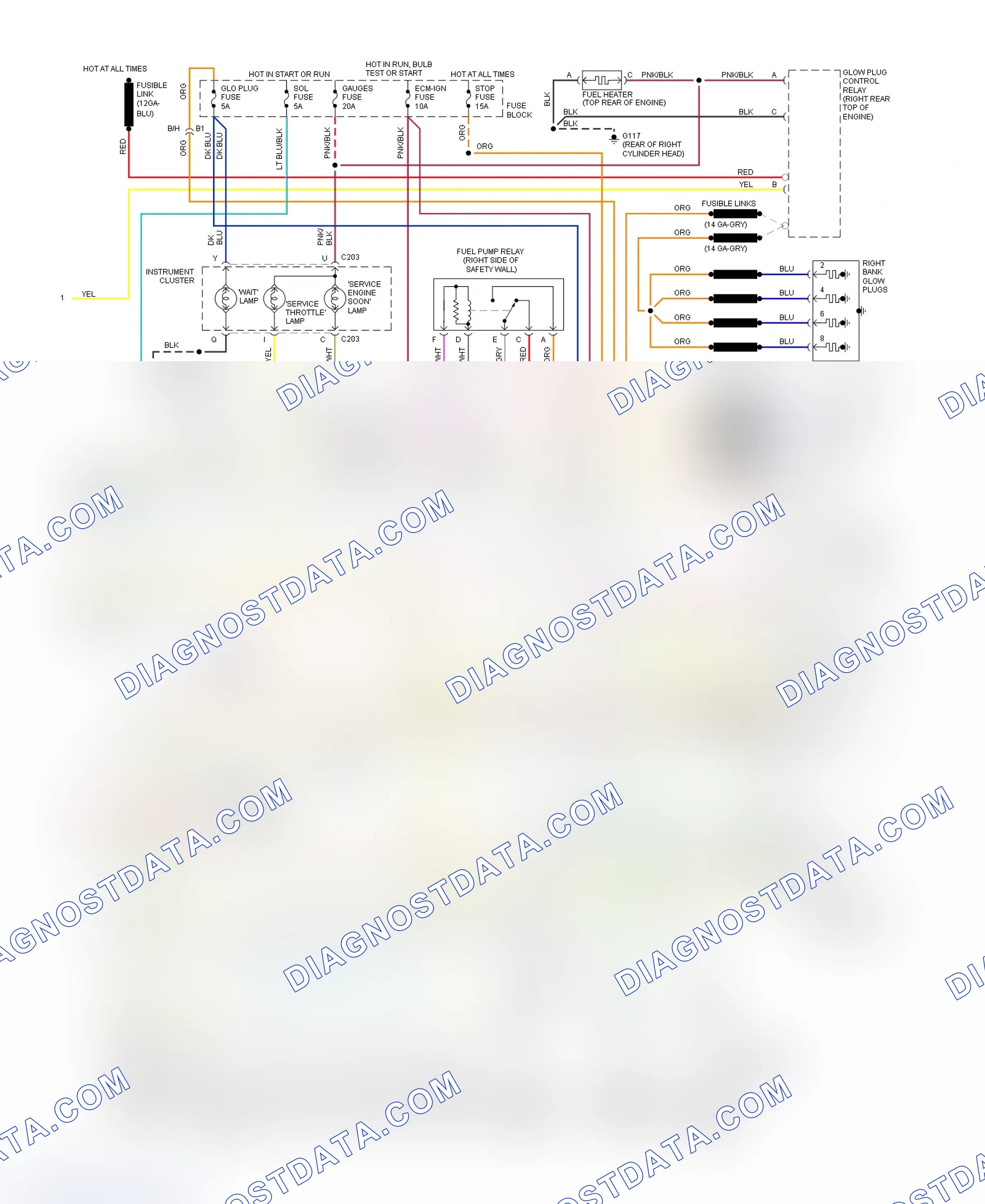 Scheme 251: Wiring Diagram For Blazer, Pickup, Sierra, Suburban & Yukon With M/T (2 Of 2)