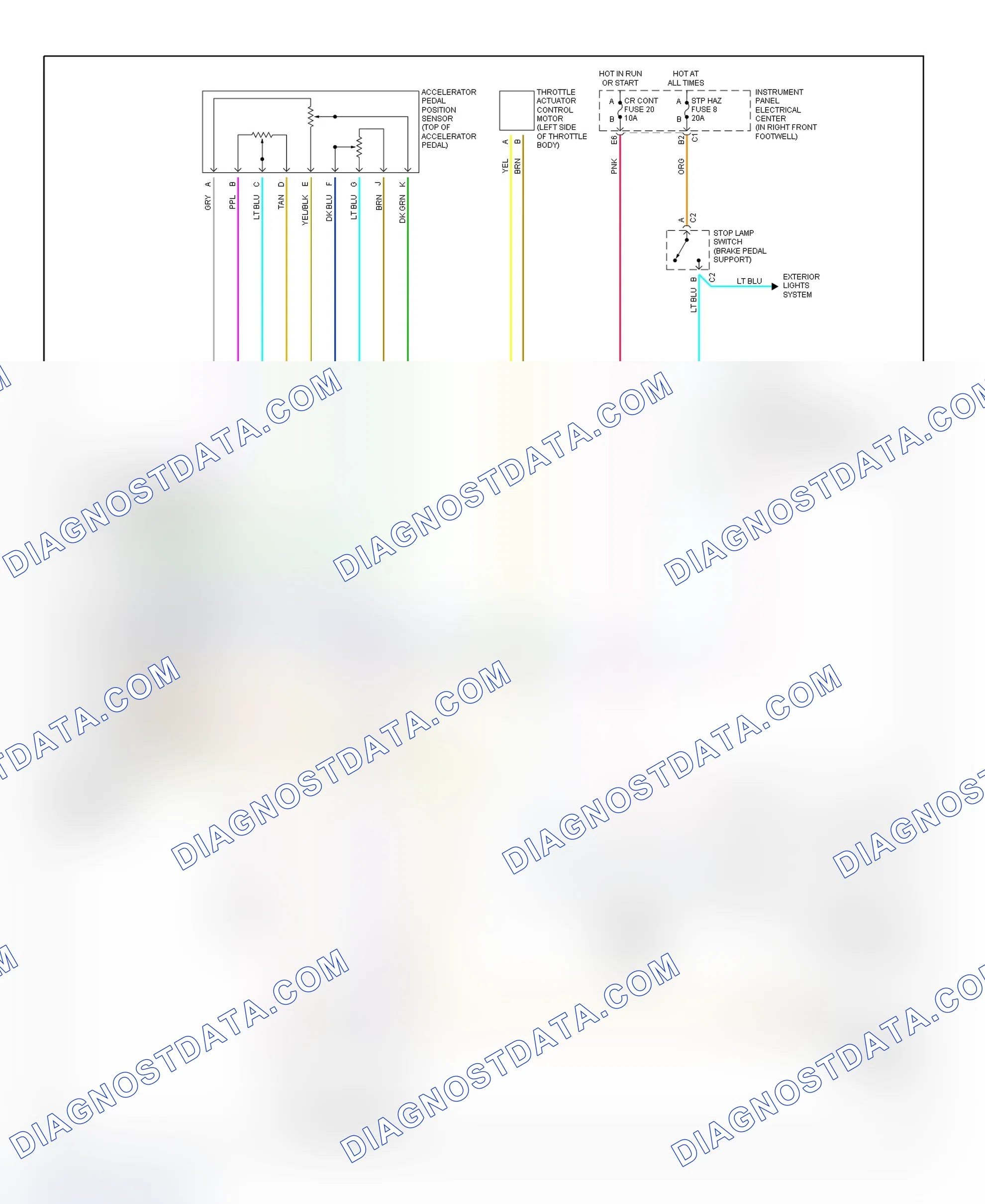 Fig. 2: Cruise Control System Wiring Diagram (Corvette)