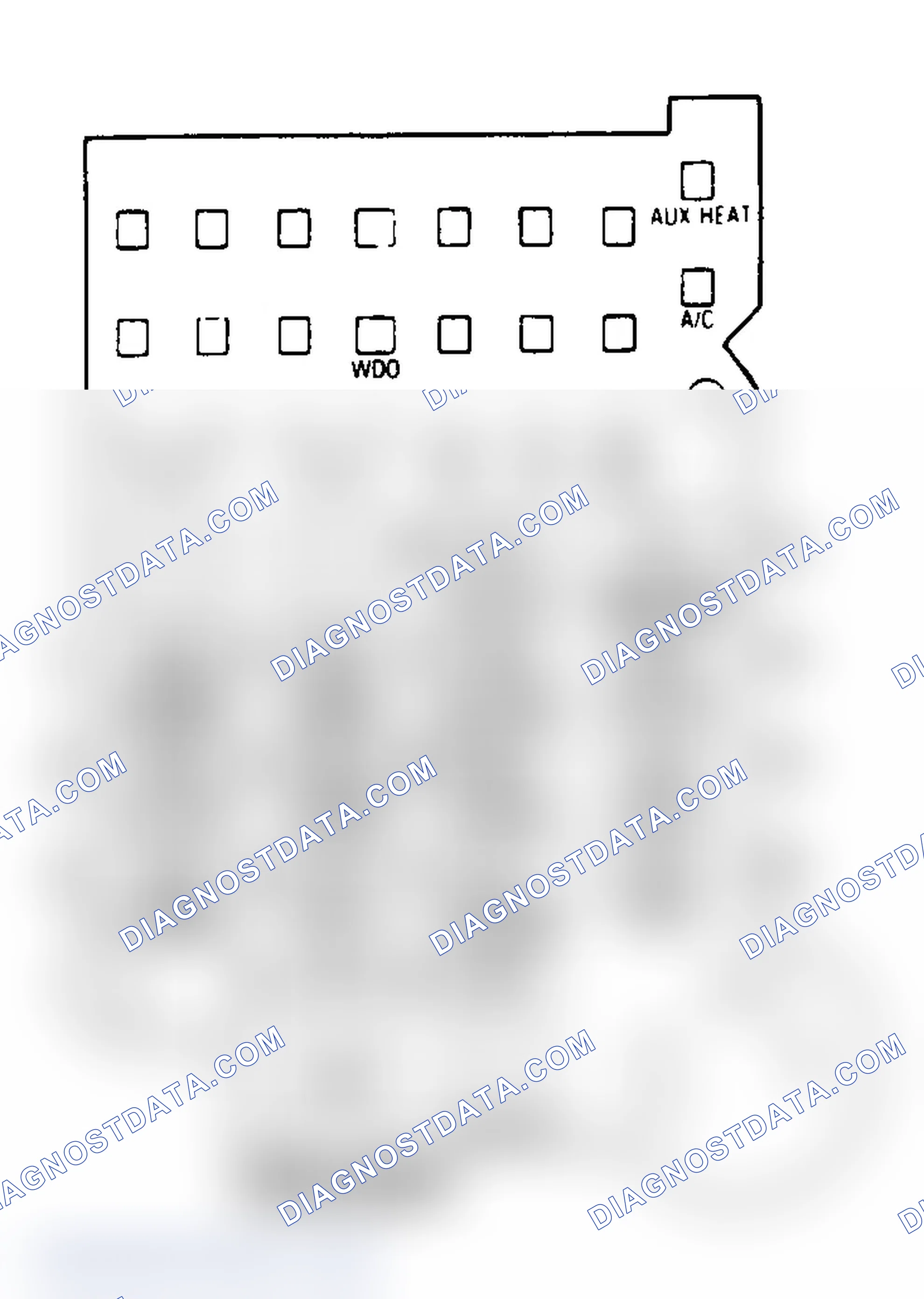 Scheme 26: FUSE PANEL IDENTIFICATION (1988-92 "G" SERIES VAN)