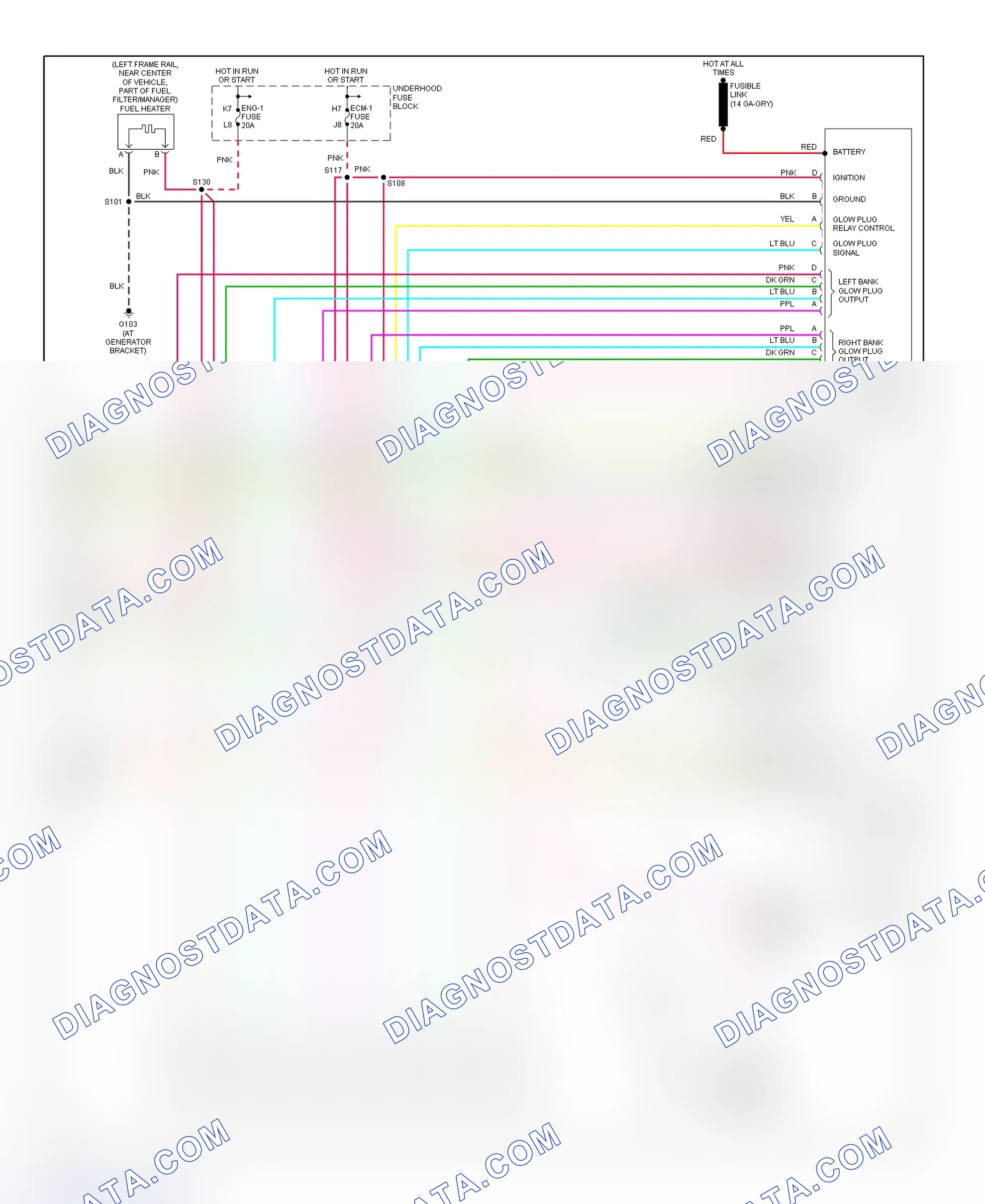 Scheme 136: PCM Wiring Diagram (Chevy Express & Savana - 6.5L - California - 4 Of 4)