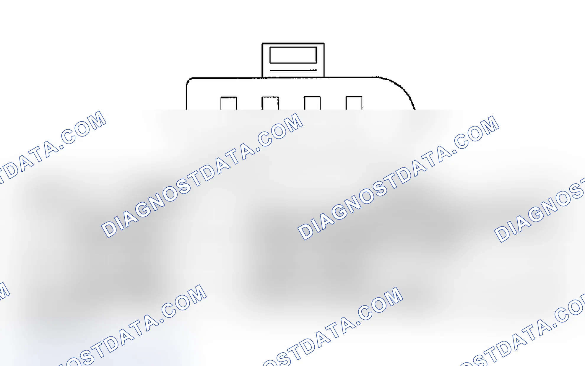 Scheme 786: INLET AIR TEMPERATURE/PRESSURE SENSOR CONNECTOR END VIEW