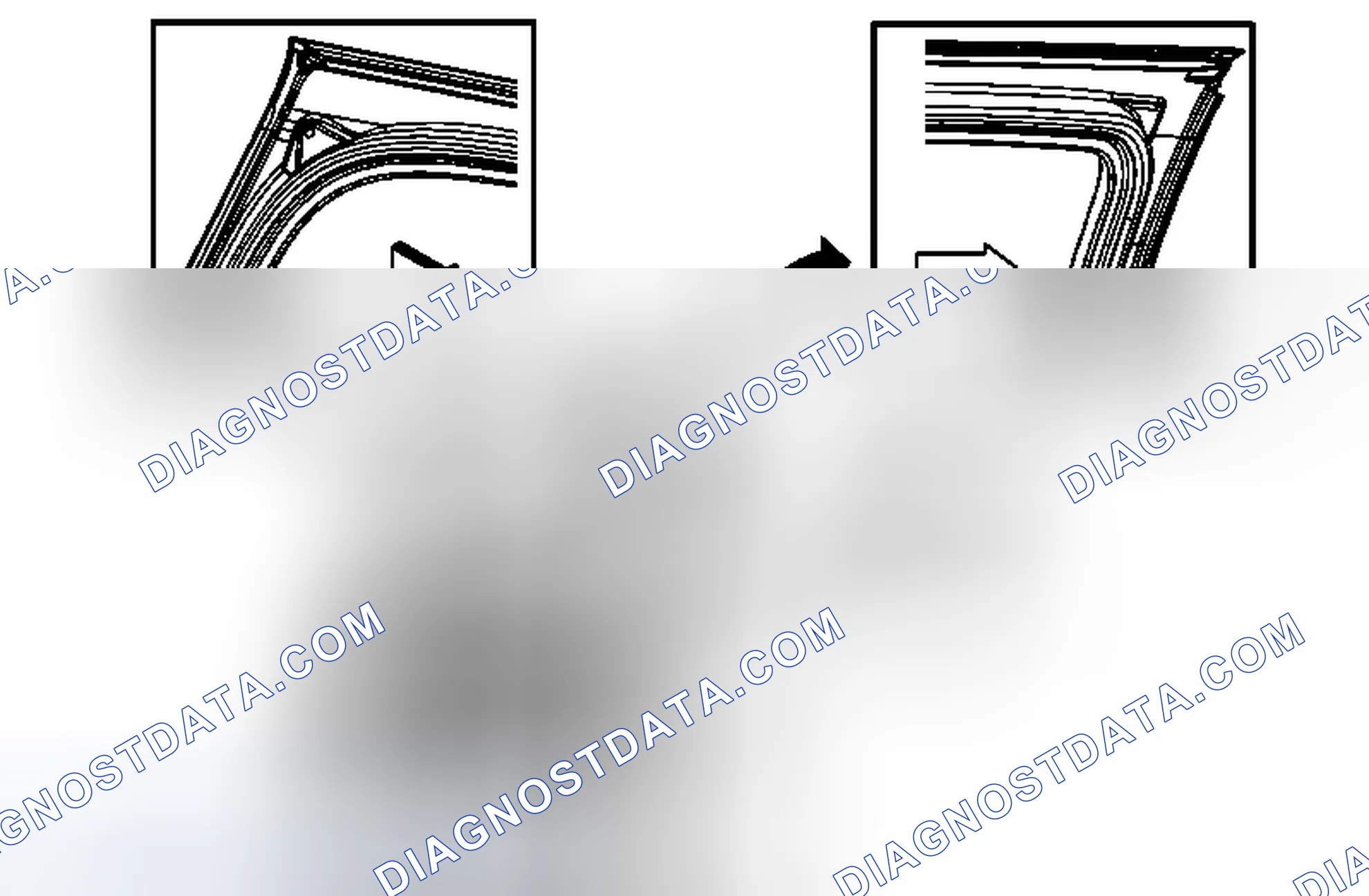 Scheme 40: Rear Side Door Window Weatherstrip Replacement (Crew Cab)