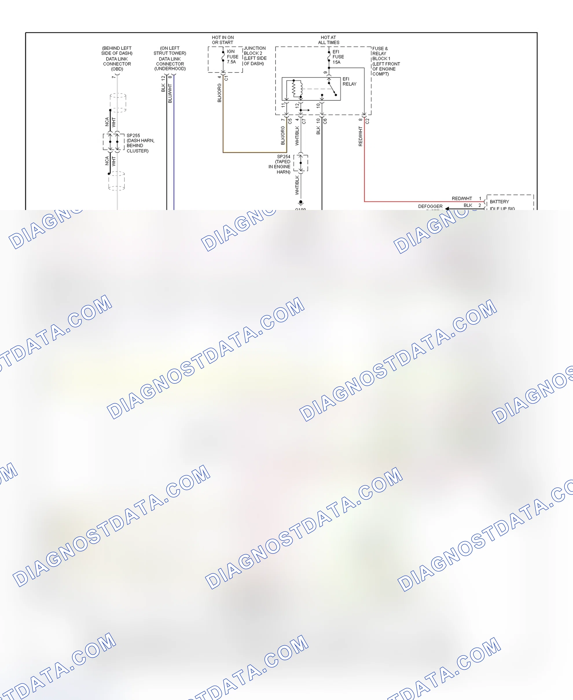 Scheme 150: PCM Wiring Diagram (Prizm - 1.8L Without 4-Speed A/T - 3 Of 3)