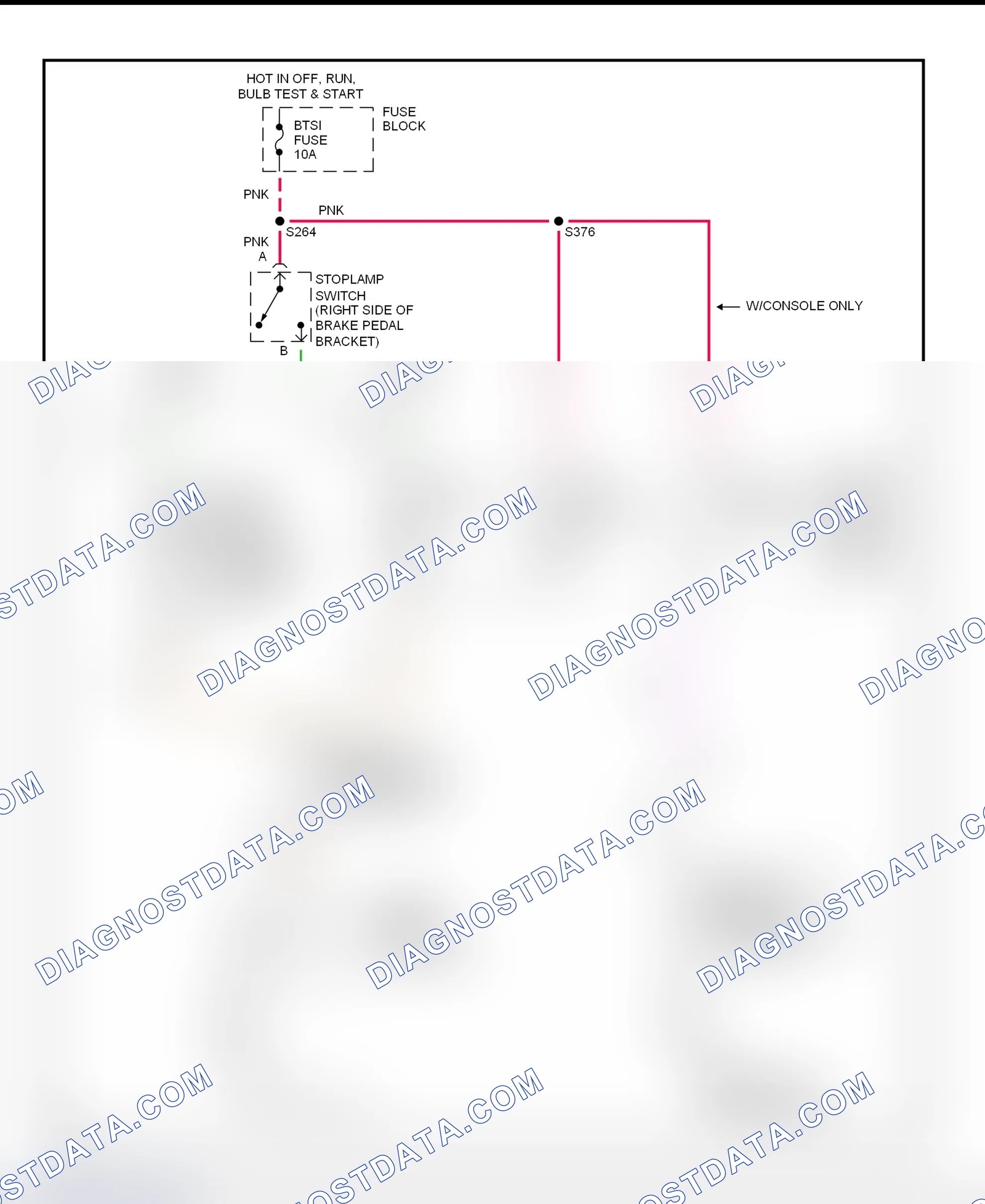 Fig. 34: Shift Interlock System Wiring Diagram (1999 Grand Prix)